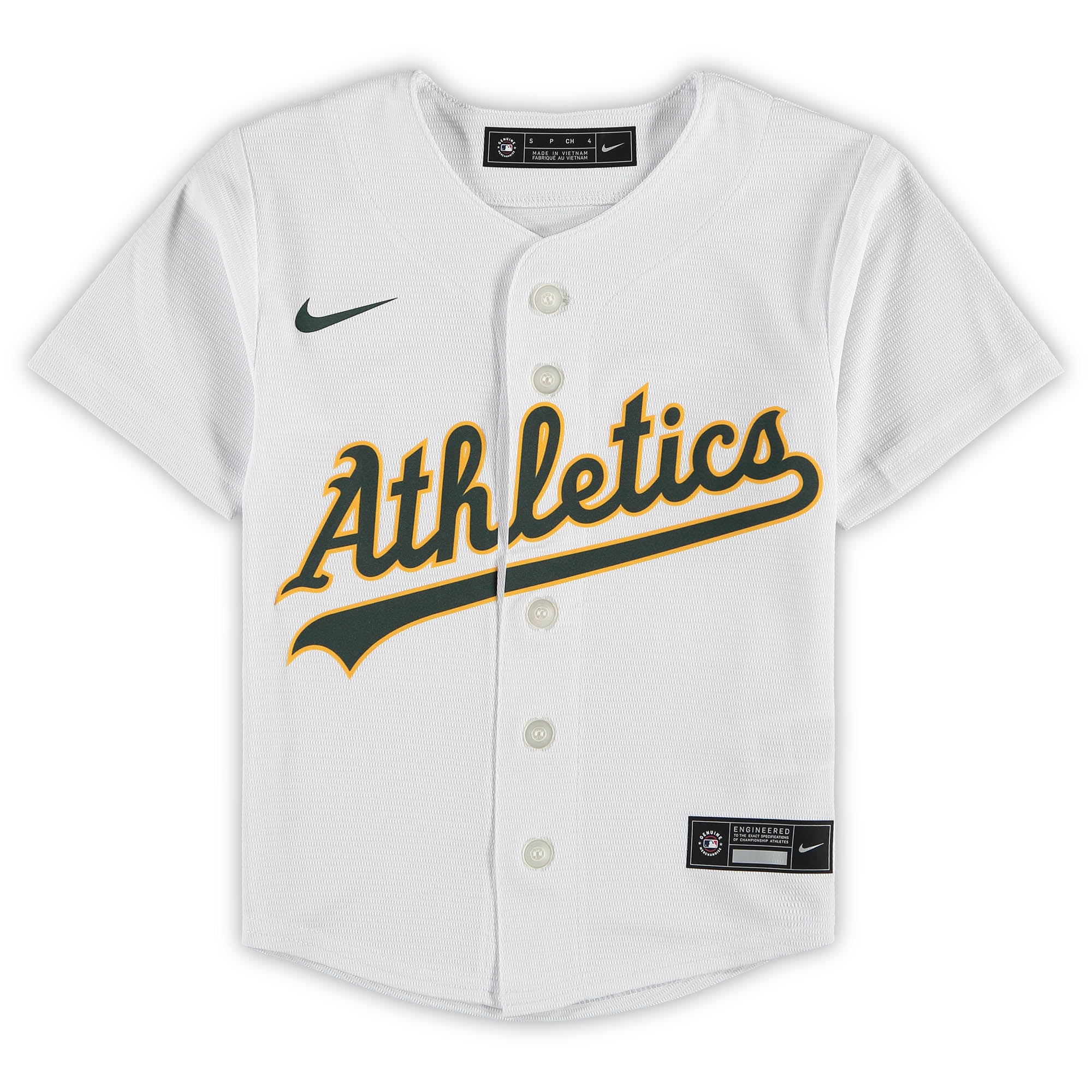 Oakland AthleticsPreschool Home Replica Team Jersey - White