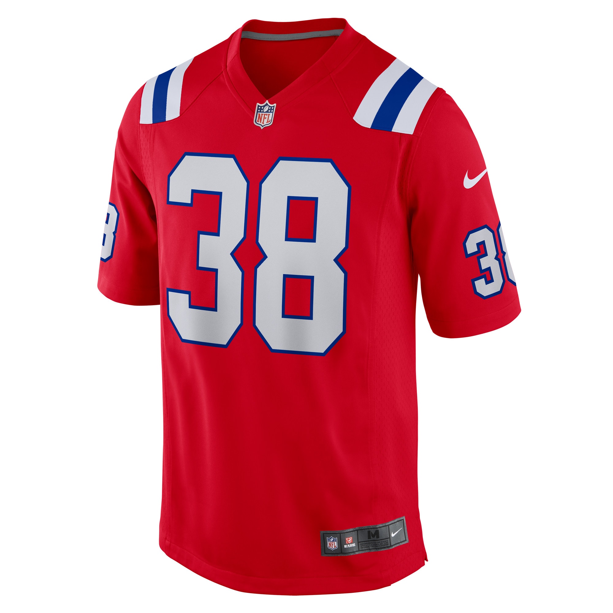 Rhamondre Stevenson New England PatriotsAlternate Game Player Jersey - Red