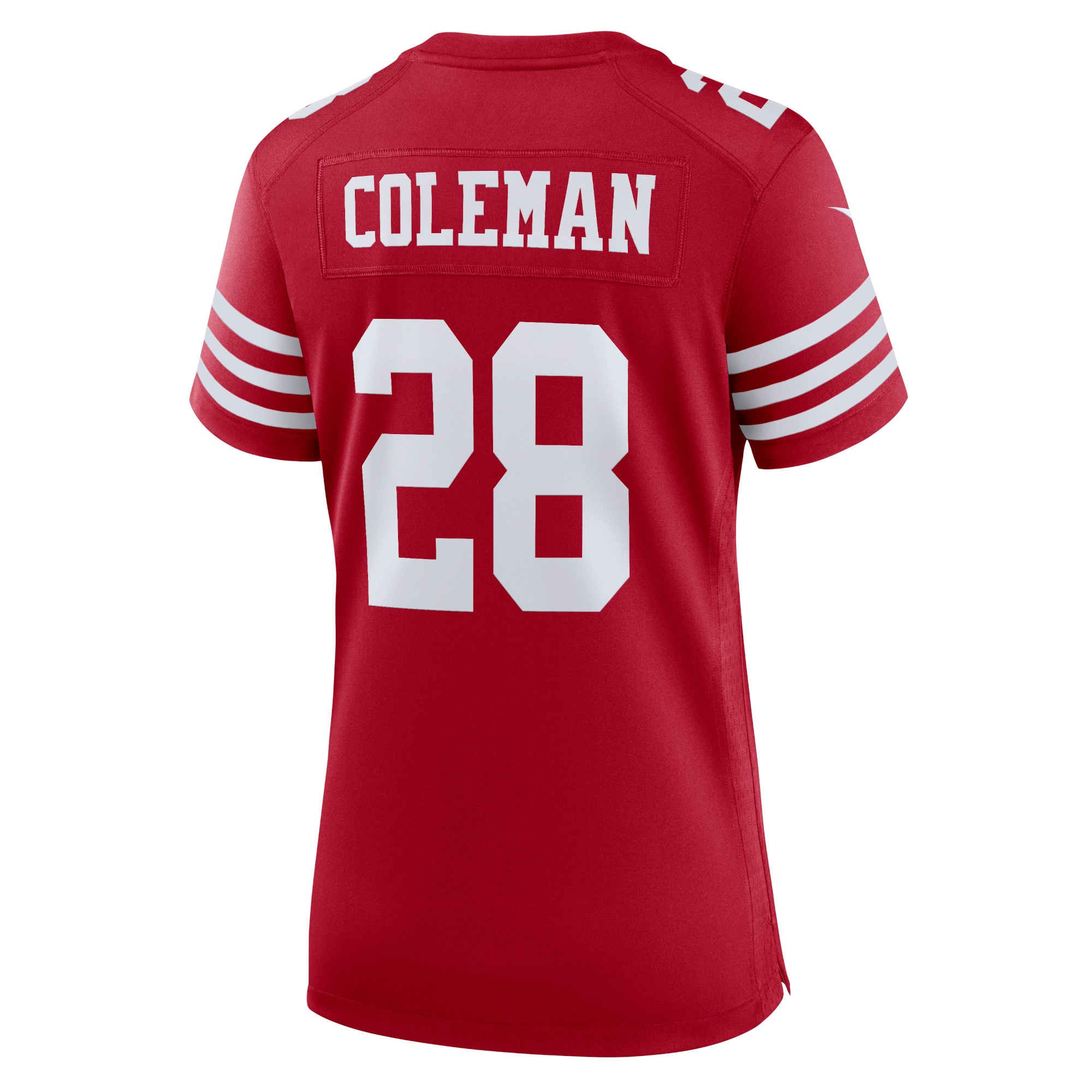 Tevin Coleman San Francisco 49ers Women's Home Game Player Jersey - Scarlet
