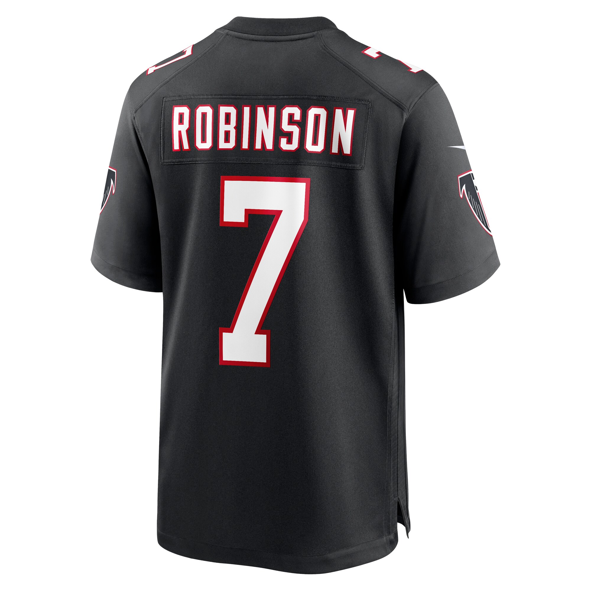 Bijan Robinson Atlanta Falcons2023 NFL Draft First Round Pick Throwback Game Jersey - Black