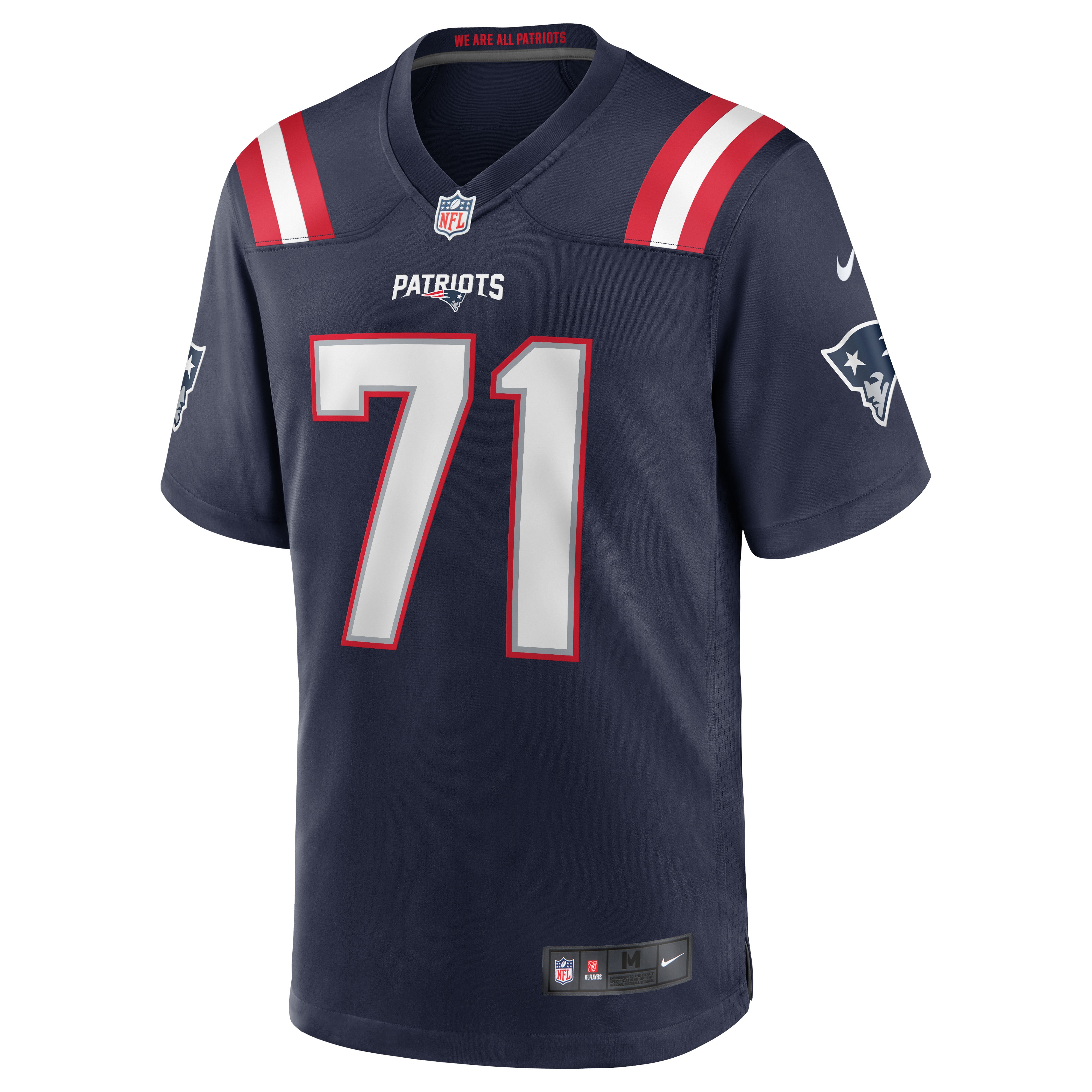 Mike Onwenu New England PatriotsTeam Game Jersey - Navy