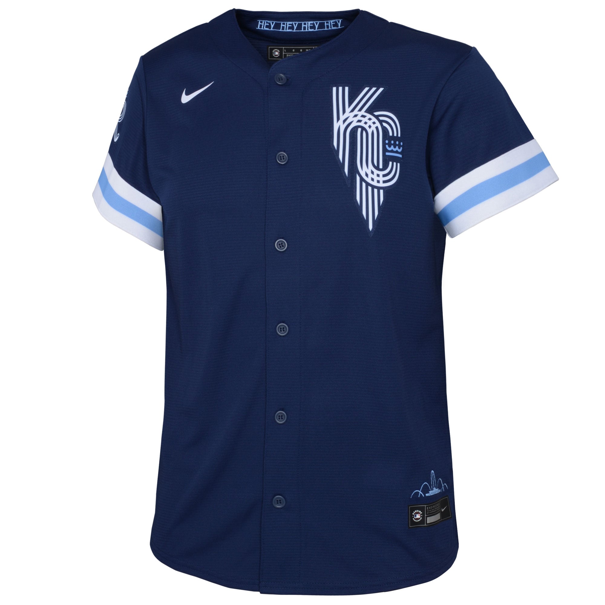 Salvador Perez Kansas City RoyalsYouth 2022 City Connect Replica Player Jersey - Navy