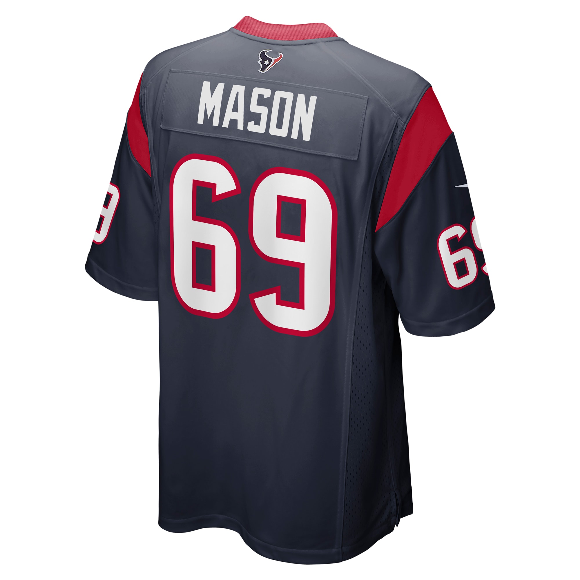 Shaq Mason Houston TexansTeam Game Jersey - Navy