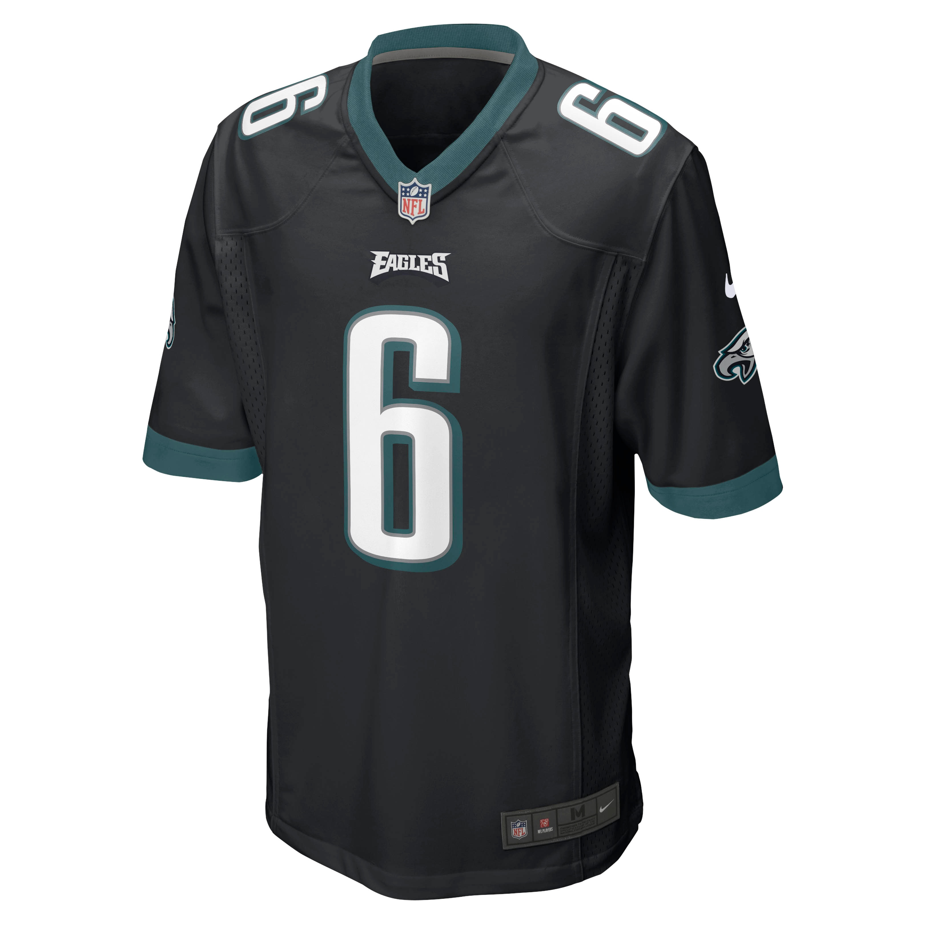 DeVonta Smith Philadelphia EaglesGame Jersey - Black