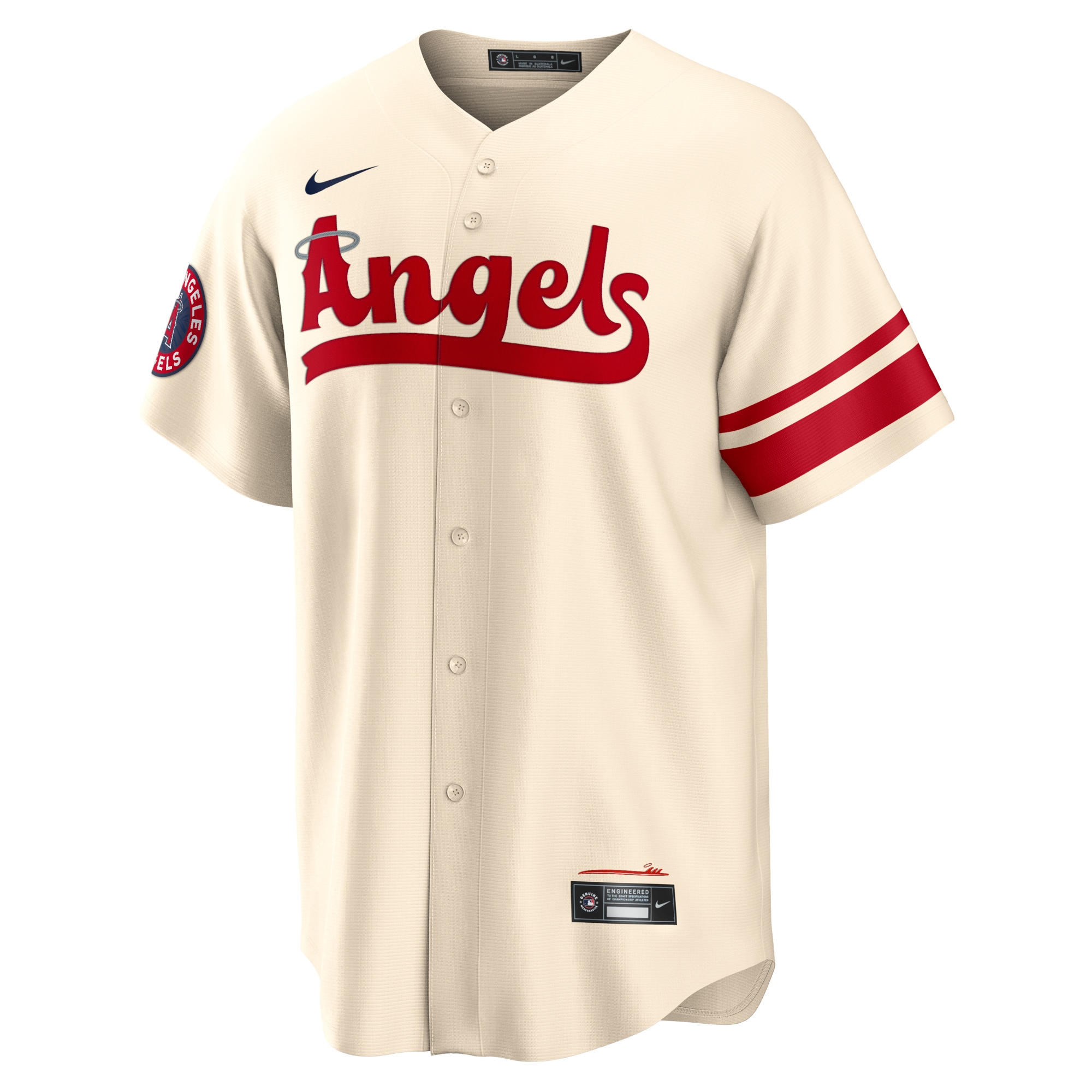 Mike Trout Los Angeles Angels2022 City Connect Replica Player Jersey - Cream