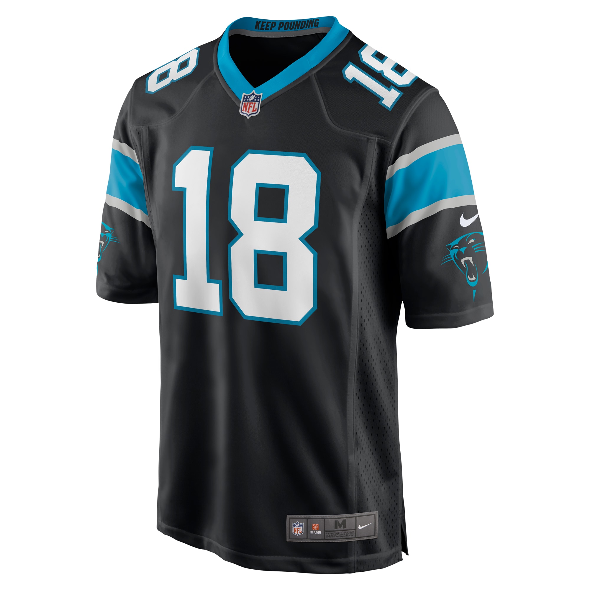 Damiere Byrd Carolina PanthersGame Player Jersey - Black