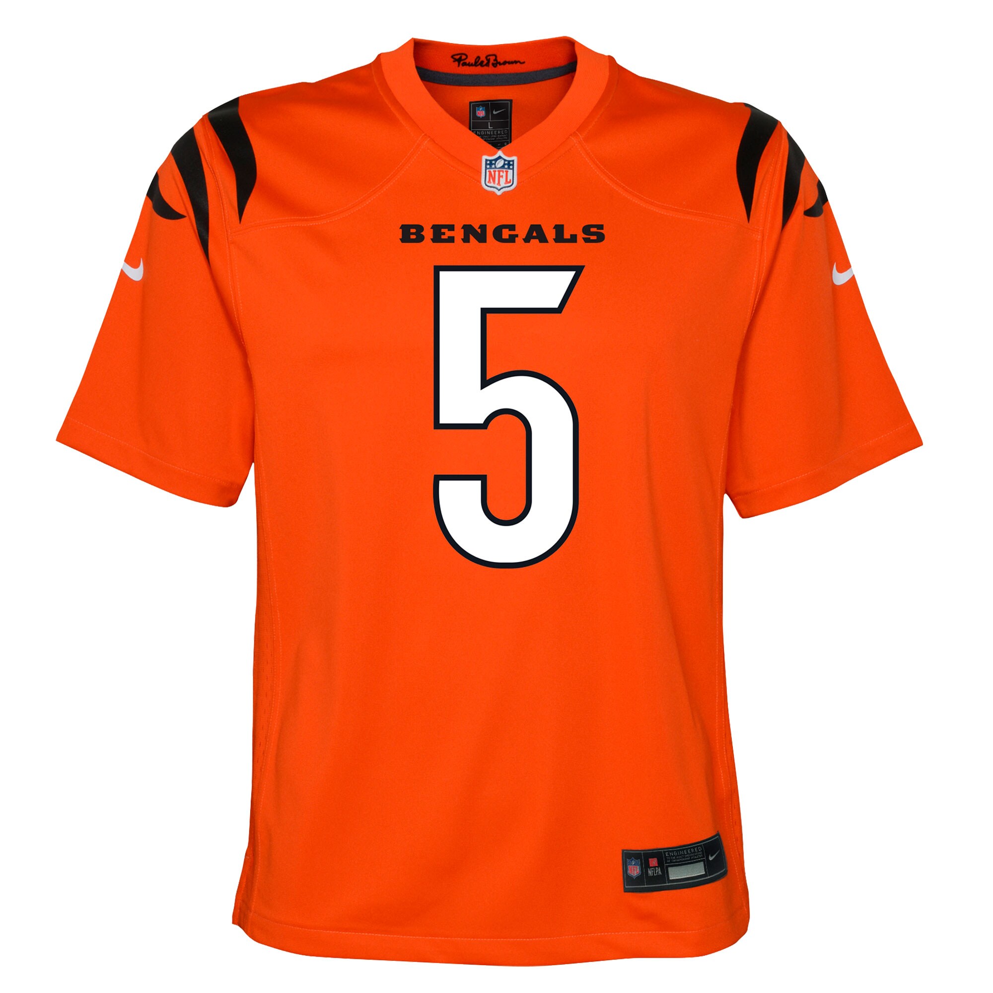 Tee Higgins Cincinnati BengalsYouth  Game Jersey - Orange
