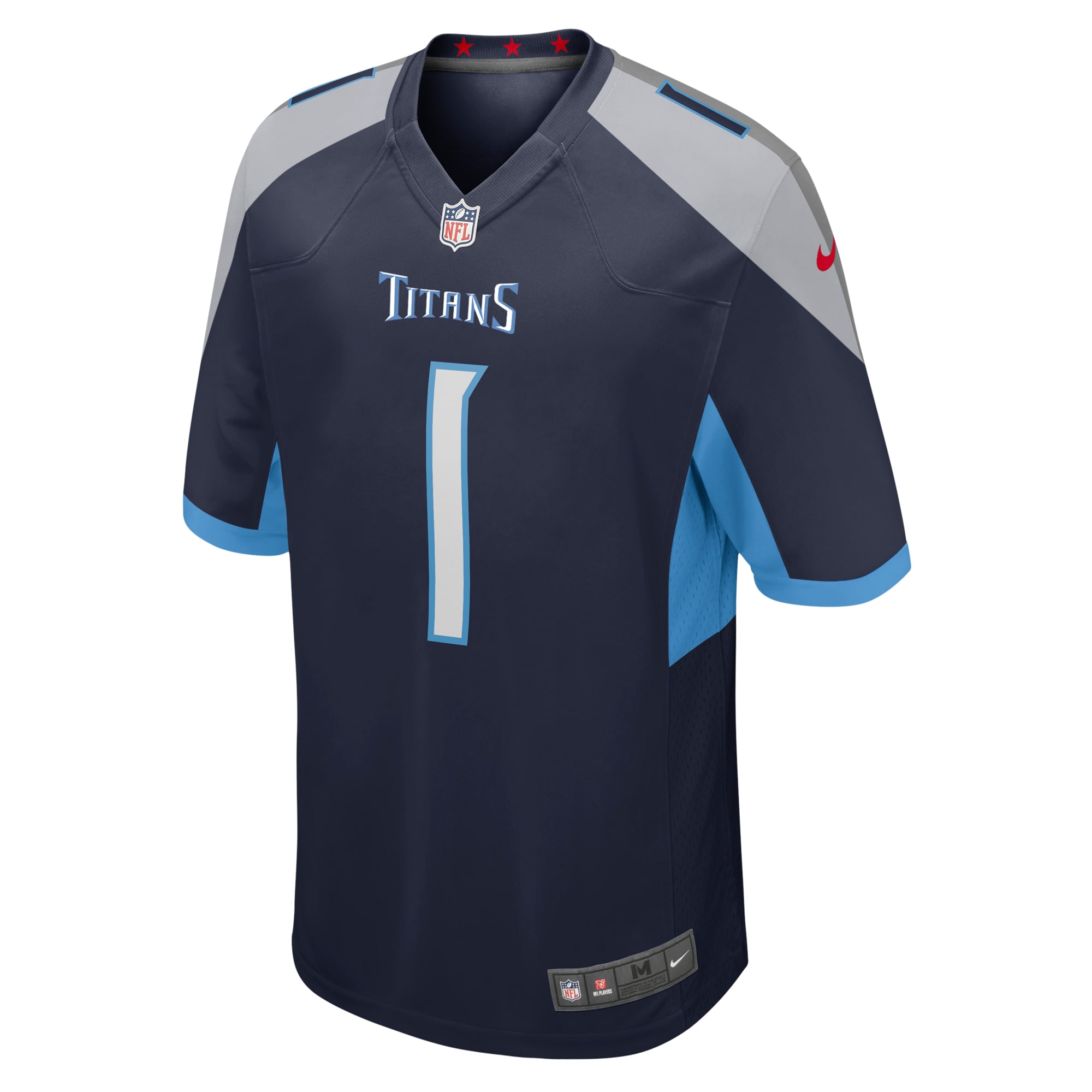 Number 1 Dad Tennessee TitansGame Jersey - Navy