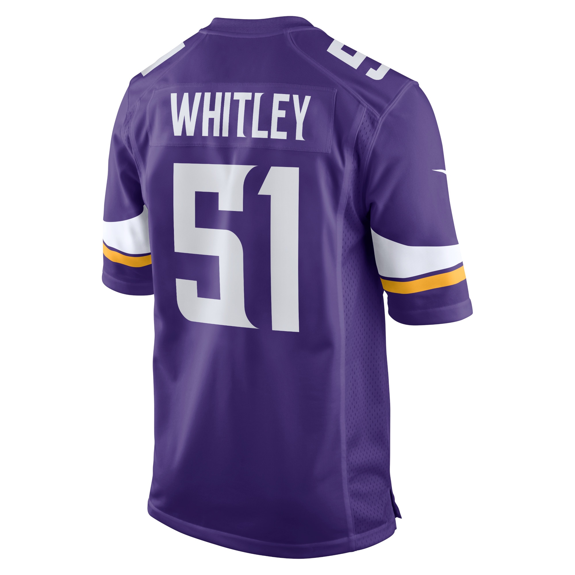 Benton Whitley Minnesota VikingsHome Game Player Jersey - Purple