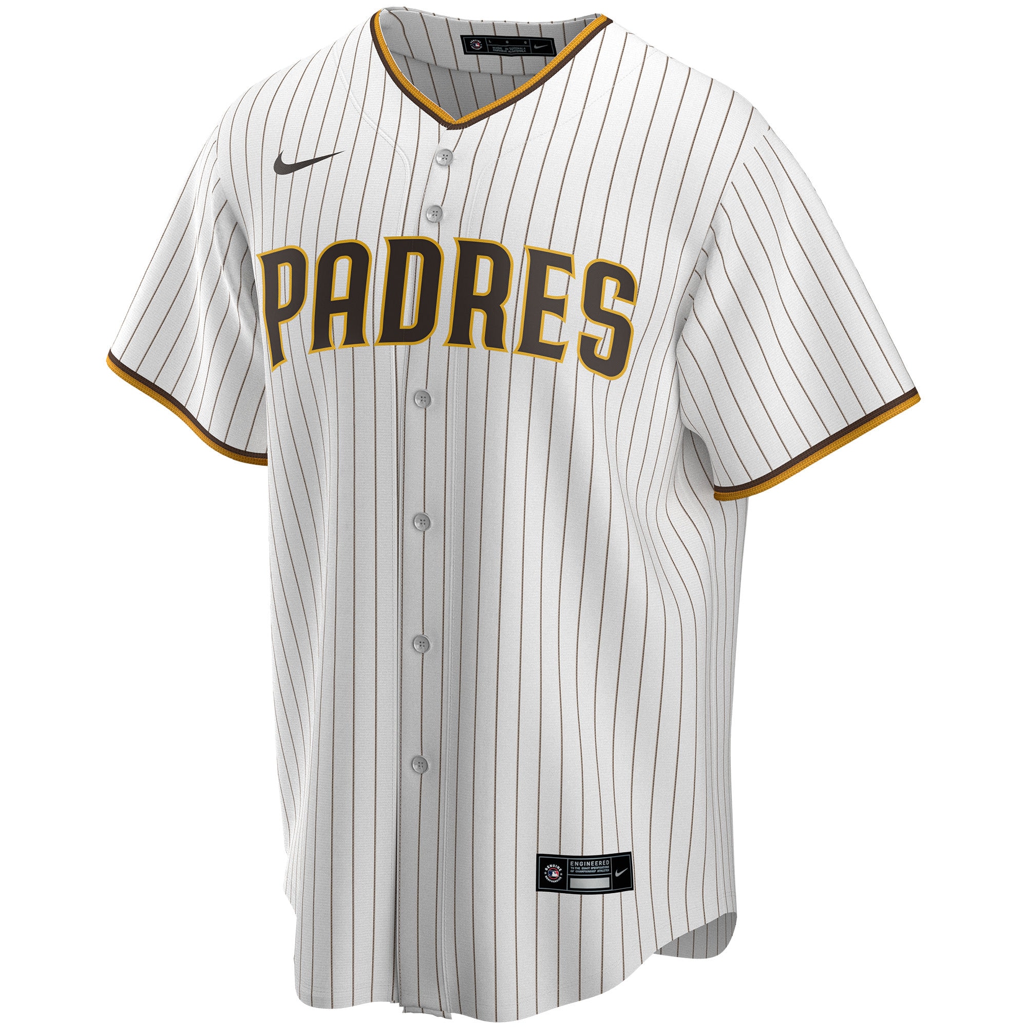 San Diego PadresHome Replica Custom Jersey - White