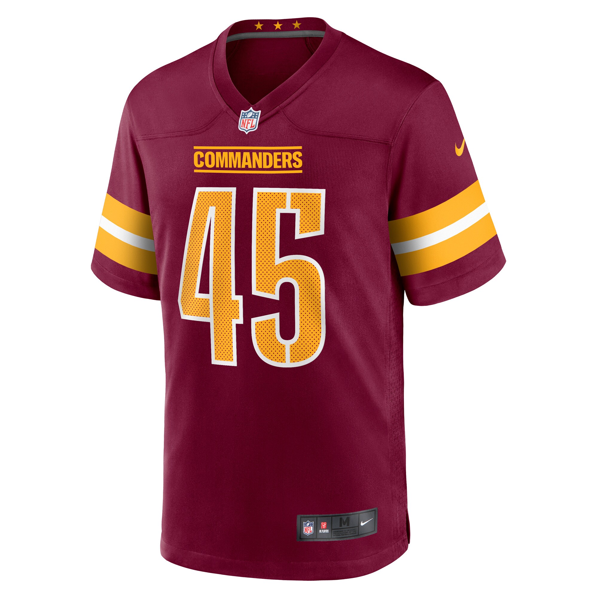 De'Jon Harris Washington CommandersGame Player Jersey - Burgundy