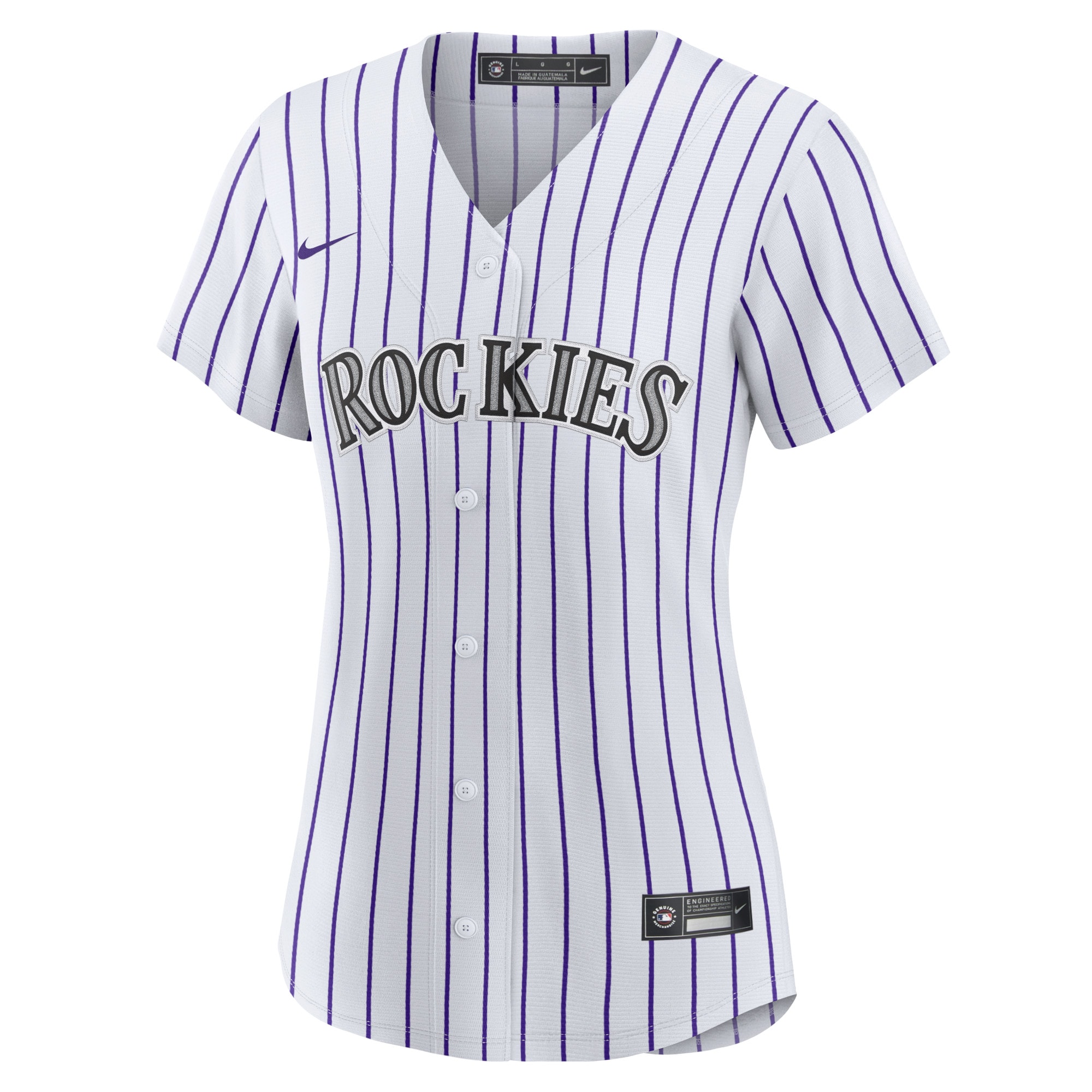 Colorado Rockies Women's Home Blank Replica Jersey - White