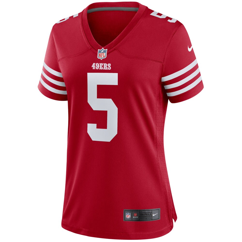 Trey Lance San Francisco 49ers Women's Team Player Game Jersey - Scarlet