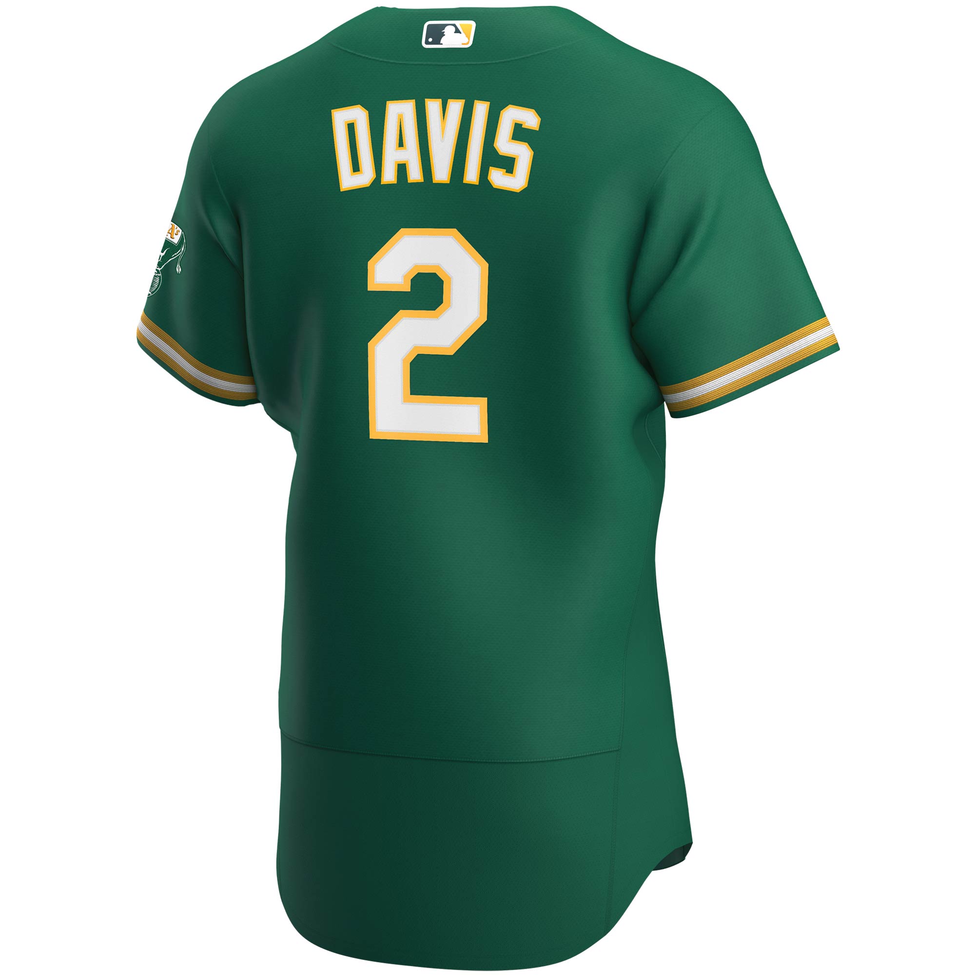 Khris Davis Oakland AthleticsAlternate Authentic Player Jersey - Kelly Green