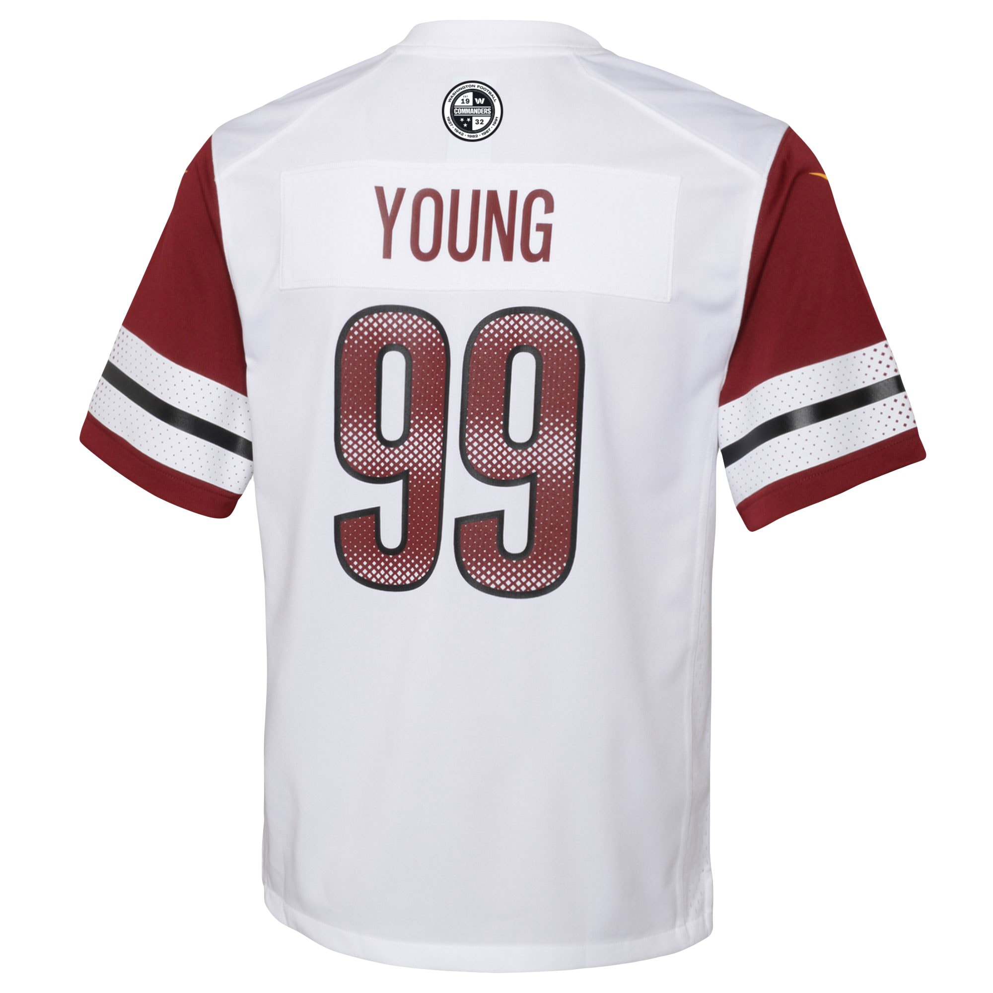 Chase Young Washington CommandersYouth Game Jersey - White