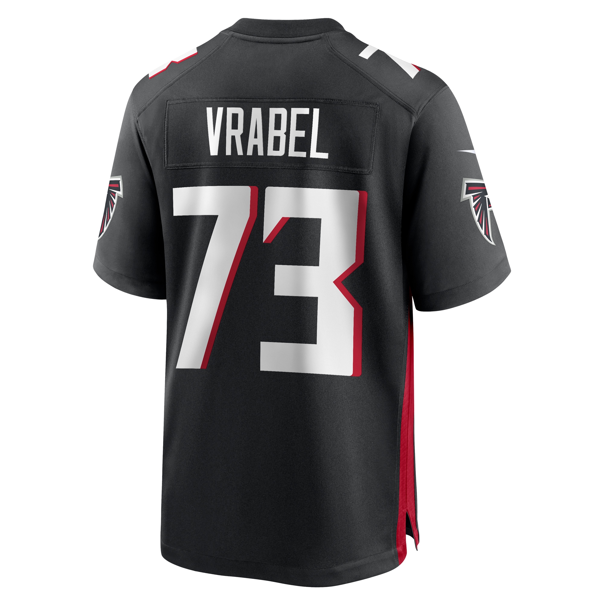 Tyler Vrabel Atlanta FalconsPlayer Game Jersey - Black