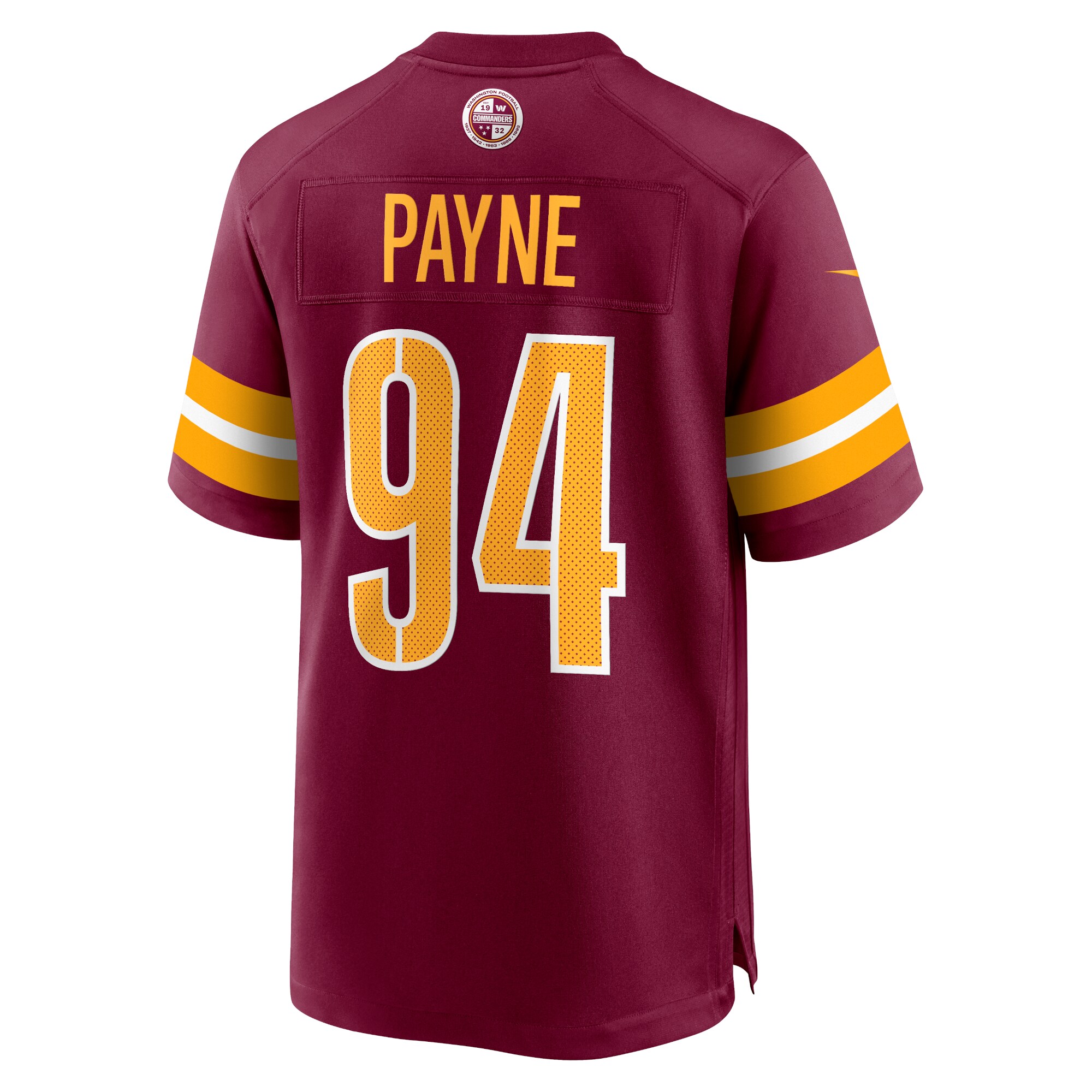 Da'Ron Payne Washington CommandersGame Jersey - Burgundy