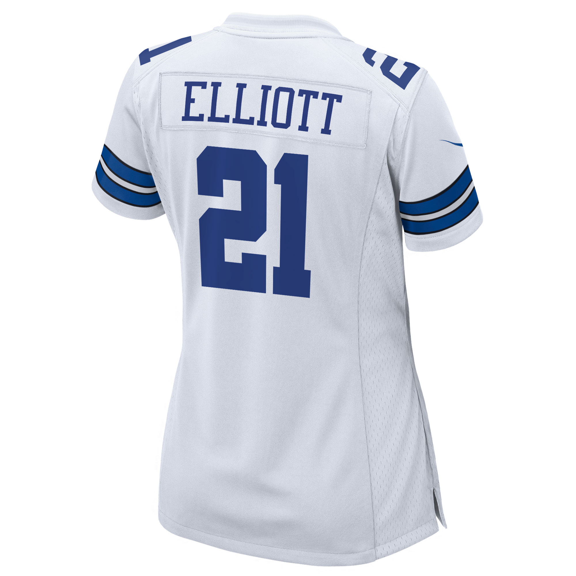 Ezekiel Elliott Dallas Cowboys Women's Team Game Jersey - White
