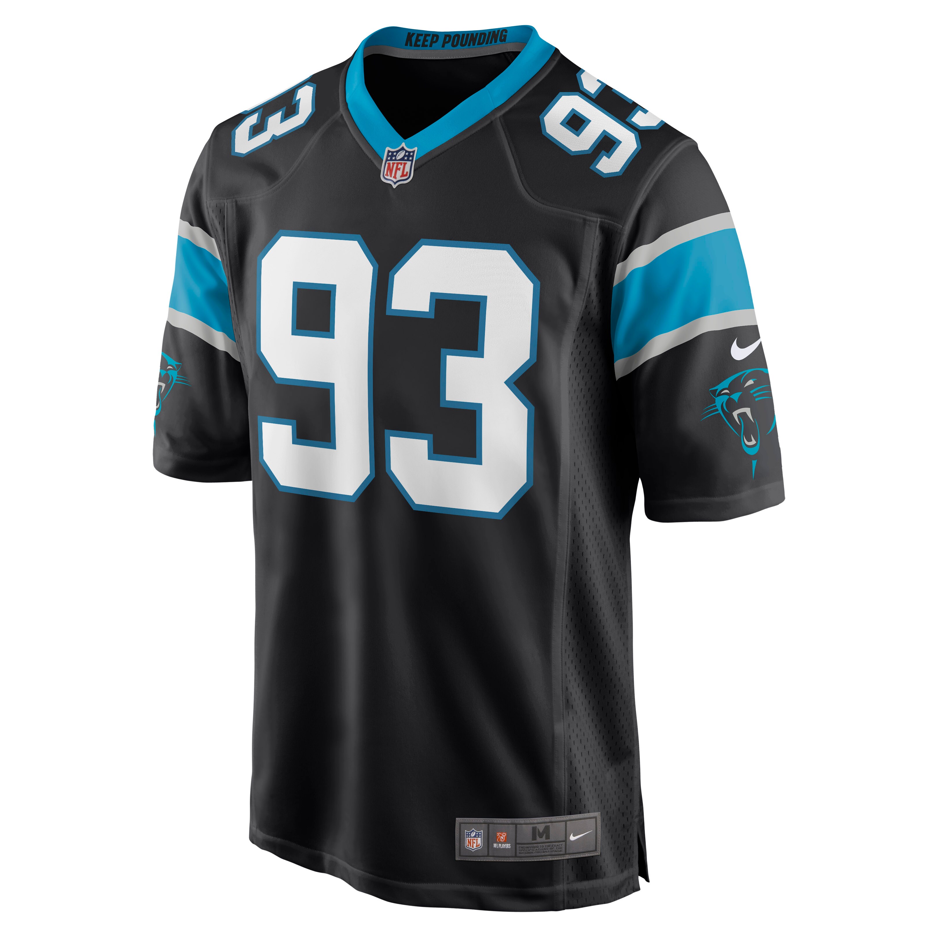 Bravvion Roy Carolina PanthersGame Jersey - Black