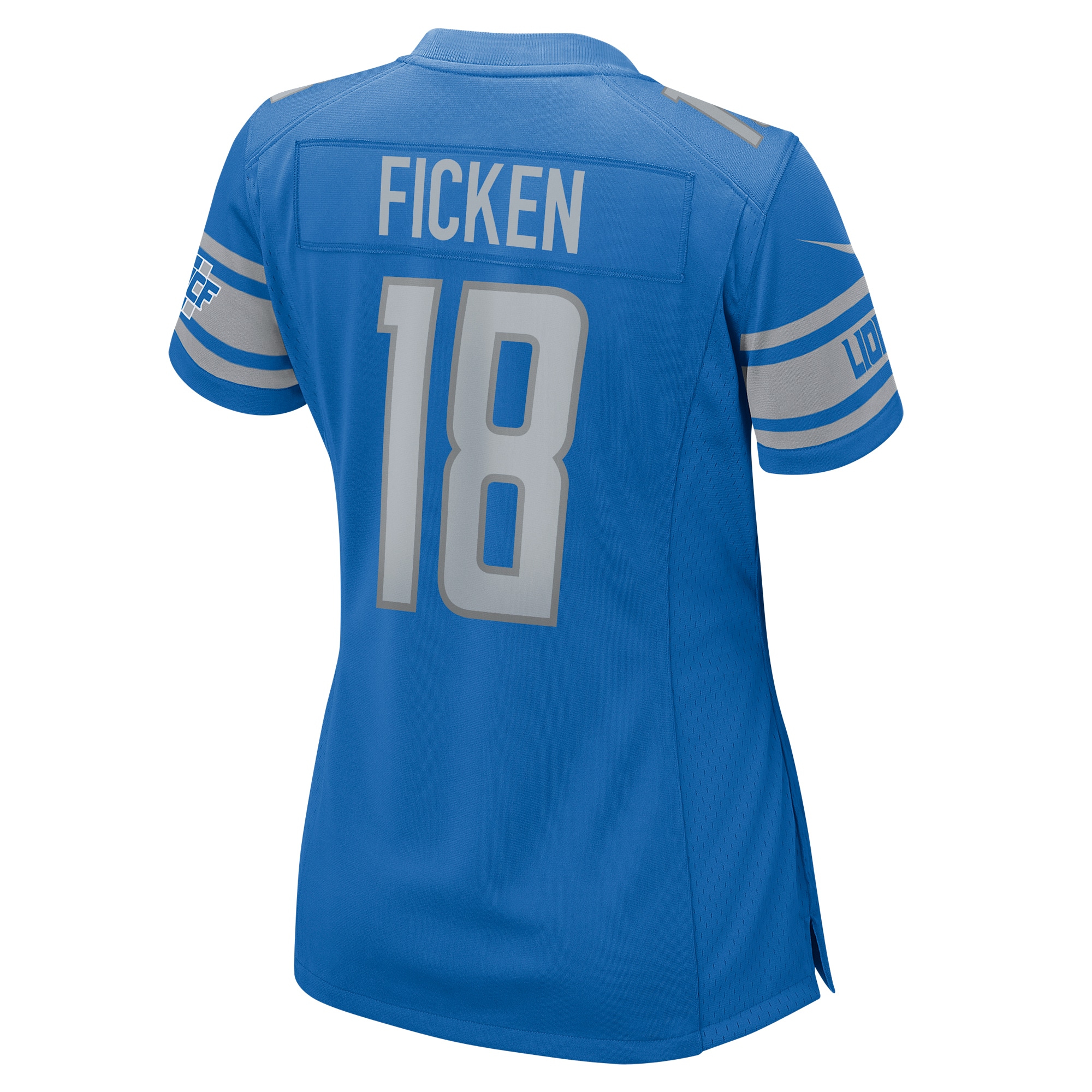 Sam Ficken Detroit Lions Women's Home Game Player Jersey - Blue