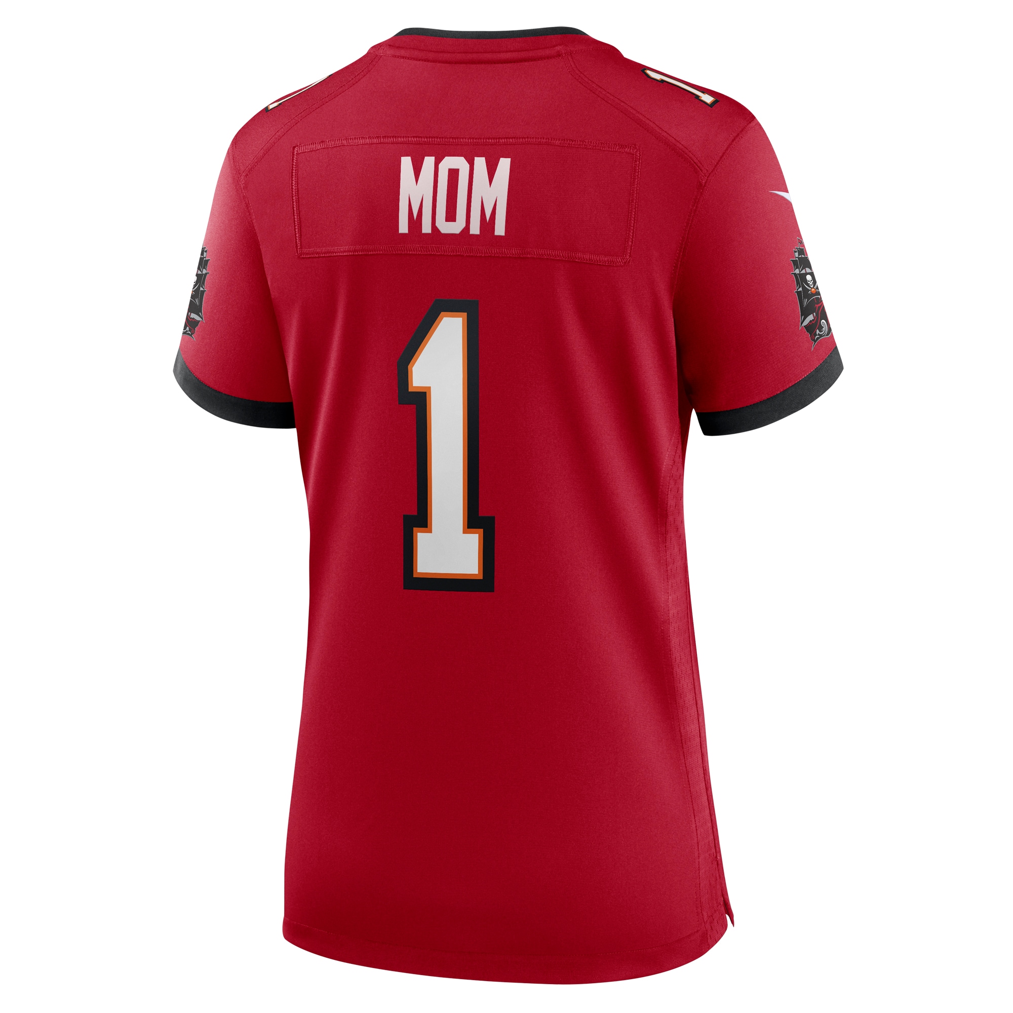 Number 1 Mom Tampa Bay Buccaneers Women's Game Jersey - Red