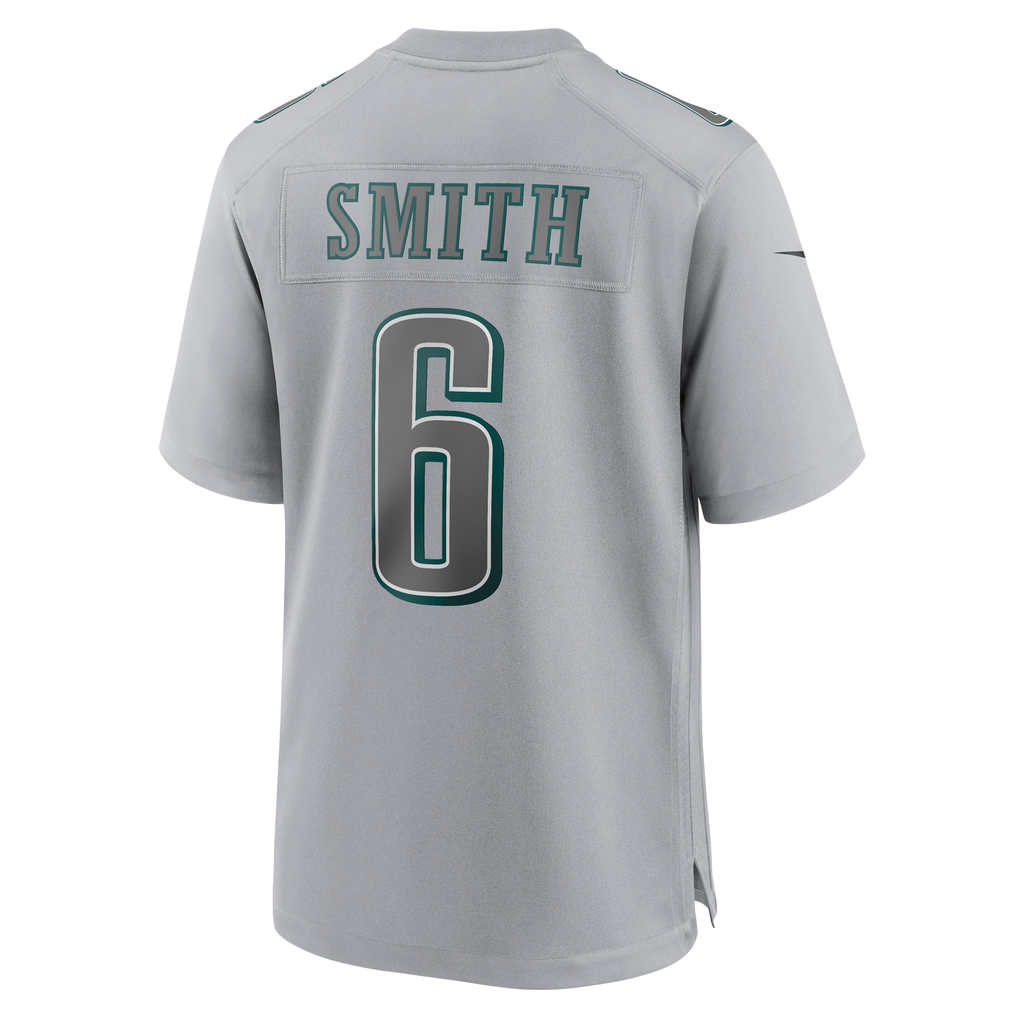 DeVonta Smith Philadelphia EaglesSuper Bowl LVII Patch Atmosphere Fashion Game Jersey - Gray