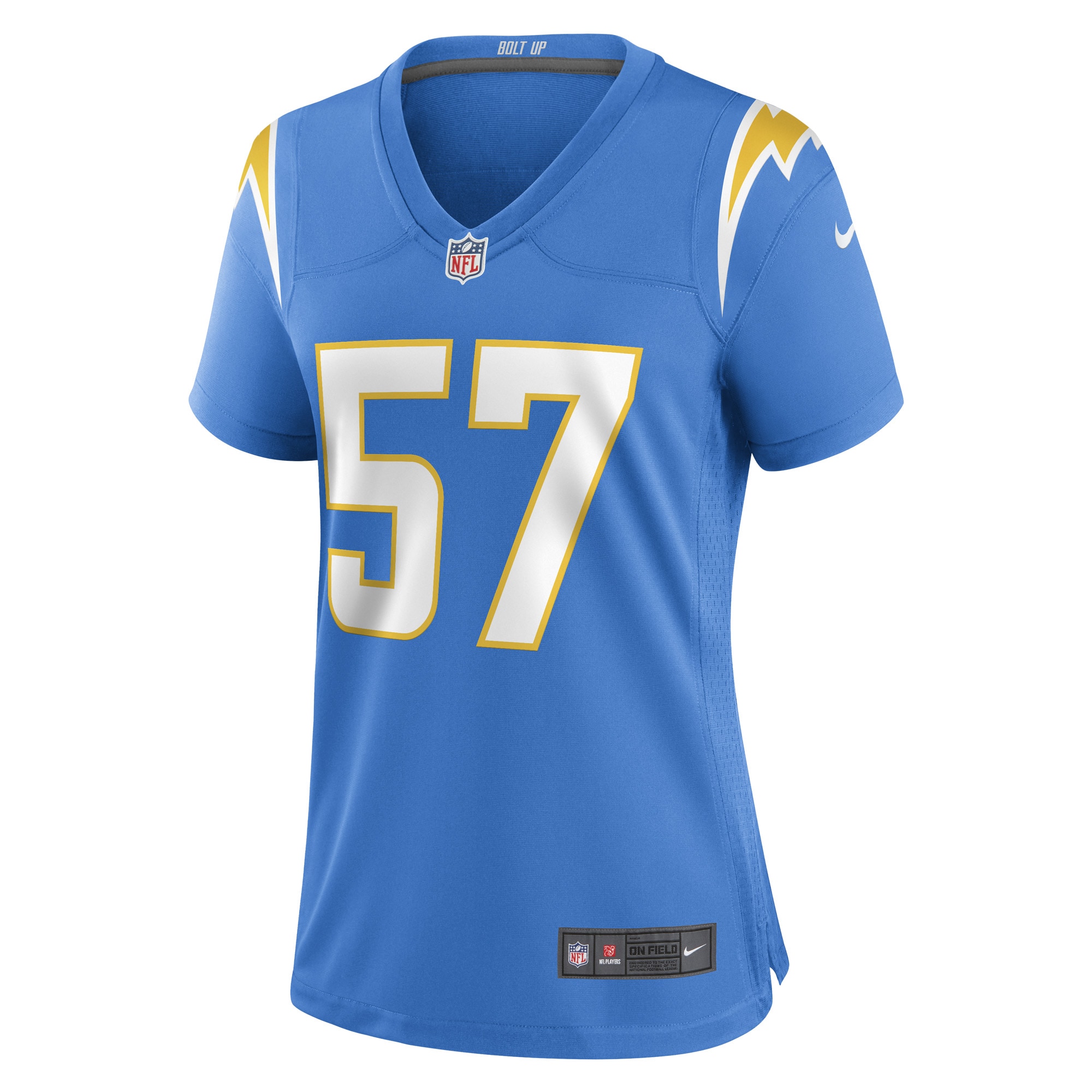 Amen Ogbongbemiga Los Angeles Chargers Women's Game Player Jersey - Powder Blue