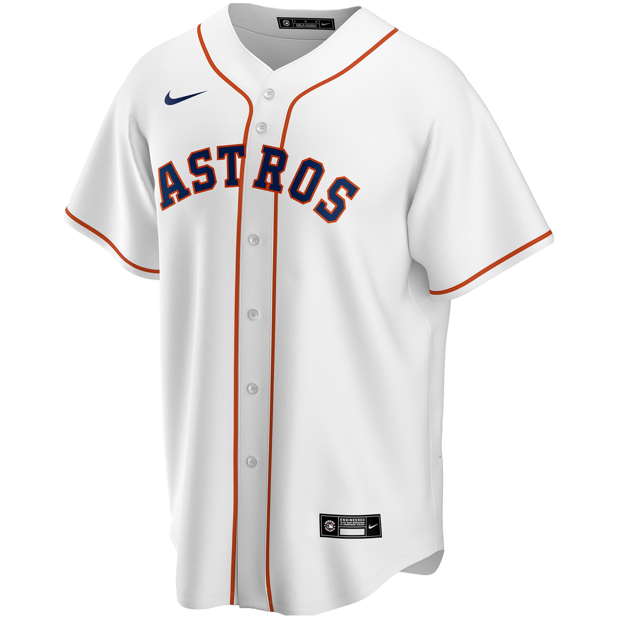 Houston AstrosHome Replica Custom Jersey - White