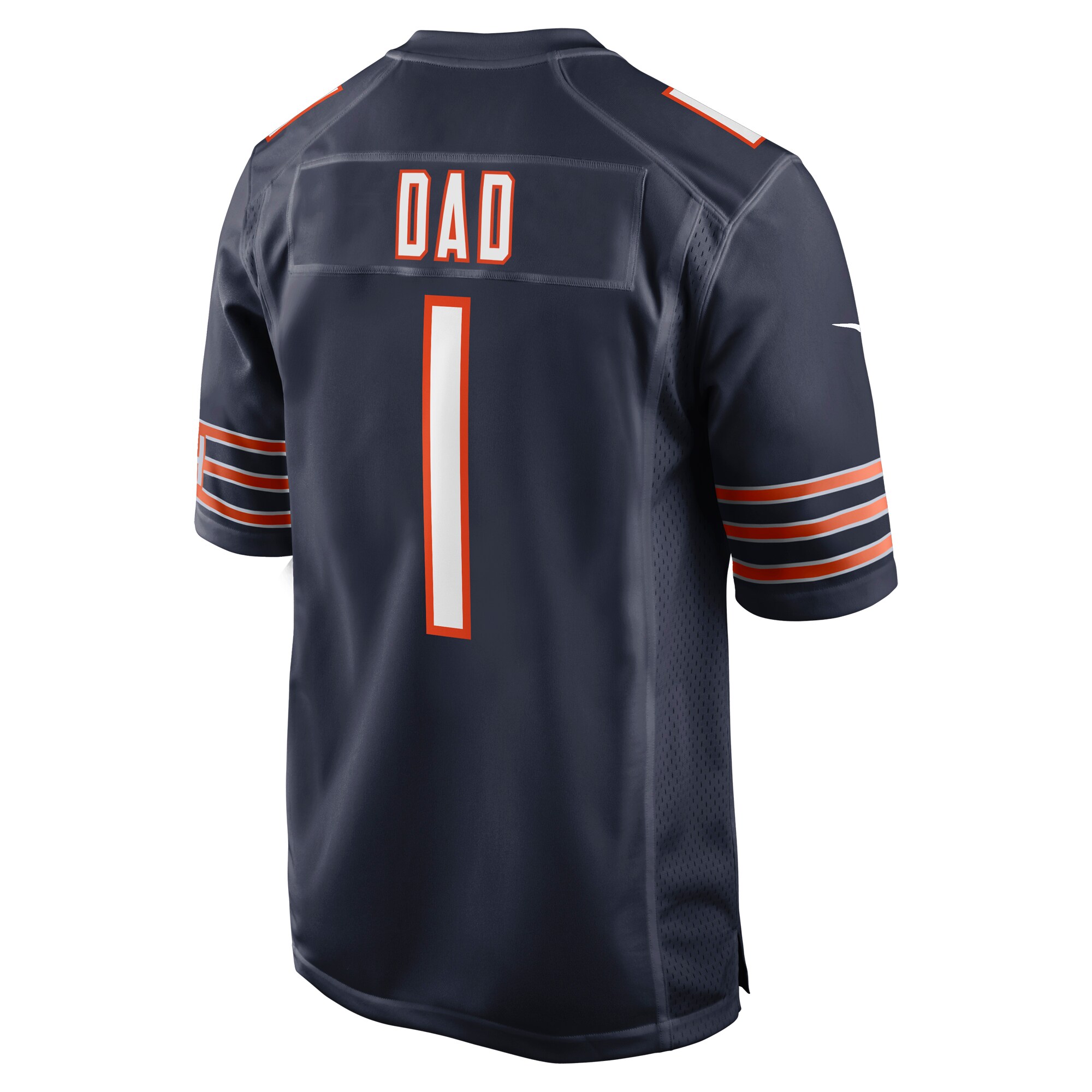 Number 1 Dad Chicago BearsGame Jersey - Navy