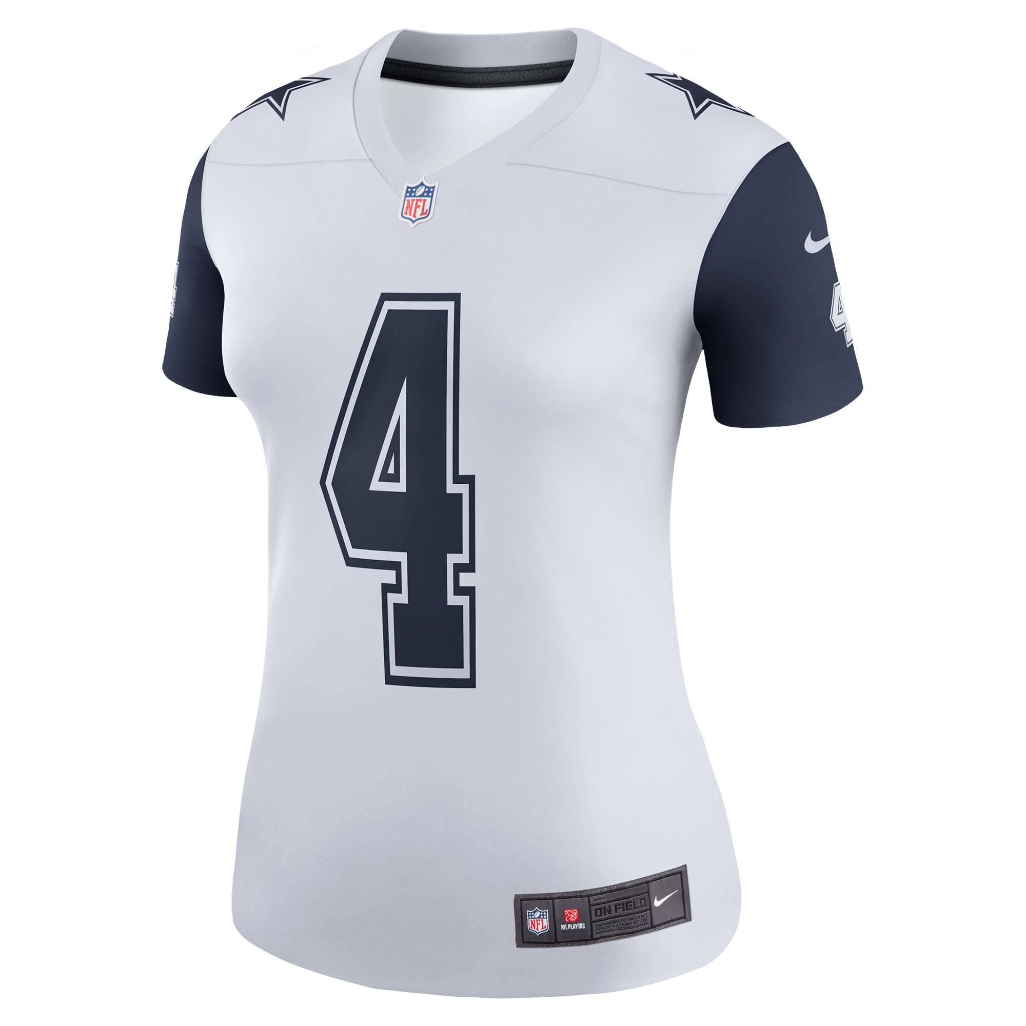 Dak Prescott Dallas Cowboys Women's Color Rush Legend Player Jersey - White