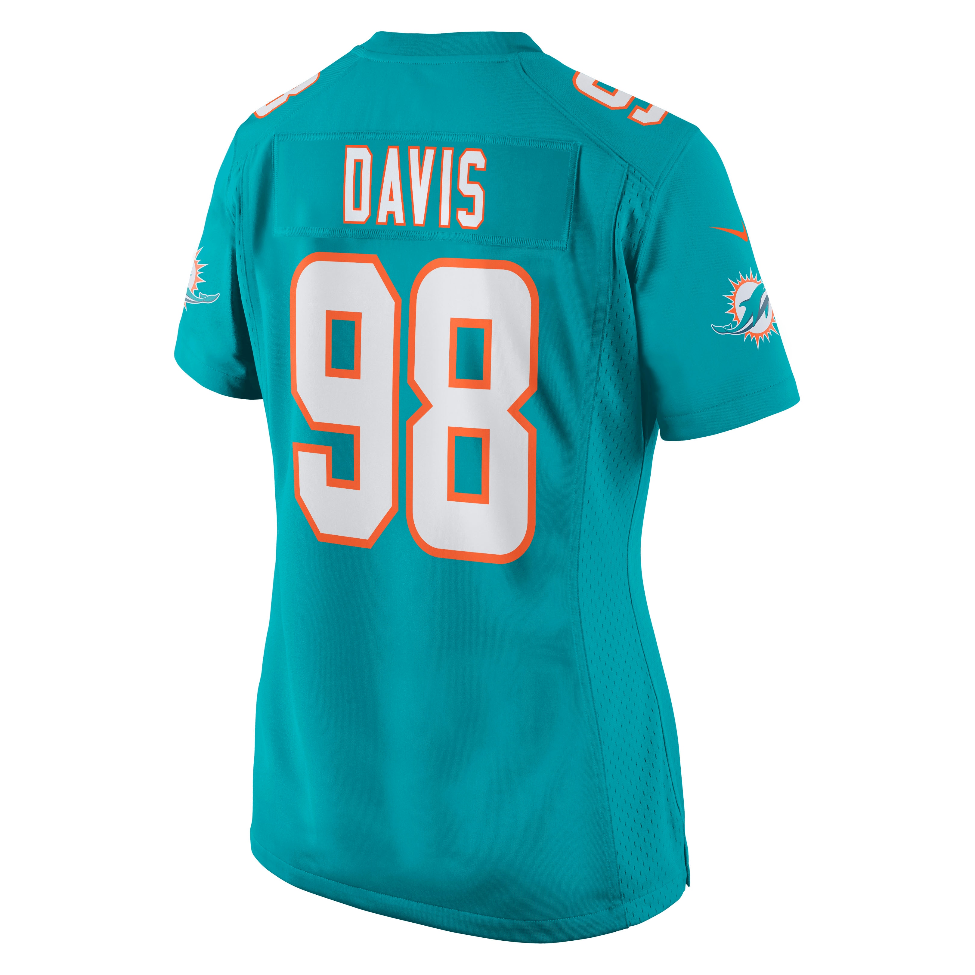 Raekwon Davis Miami Dolphins Women's Game Jersey - Aqua