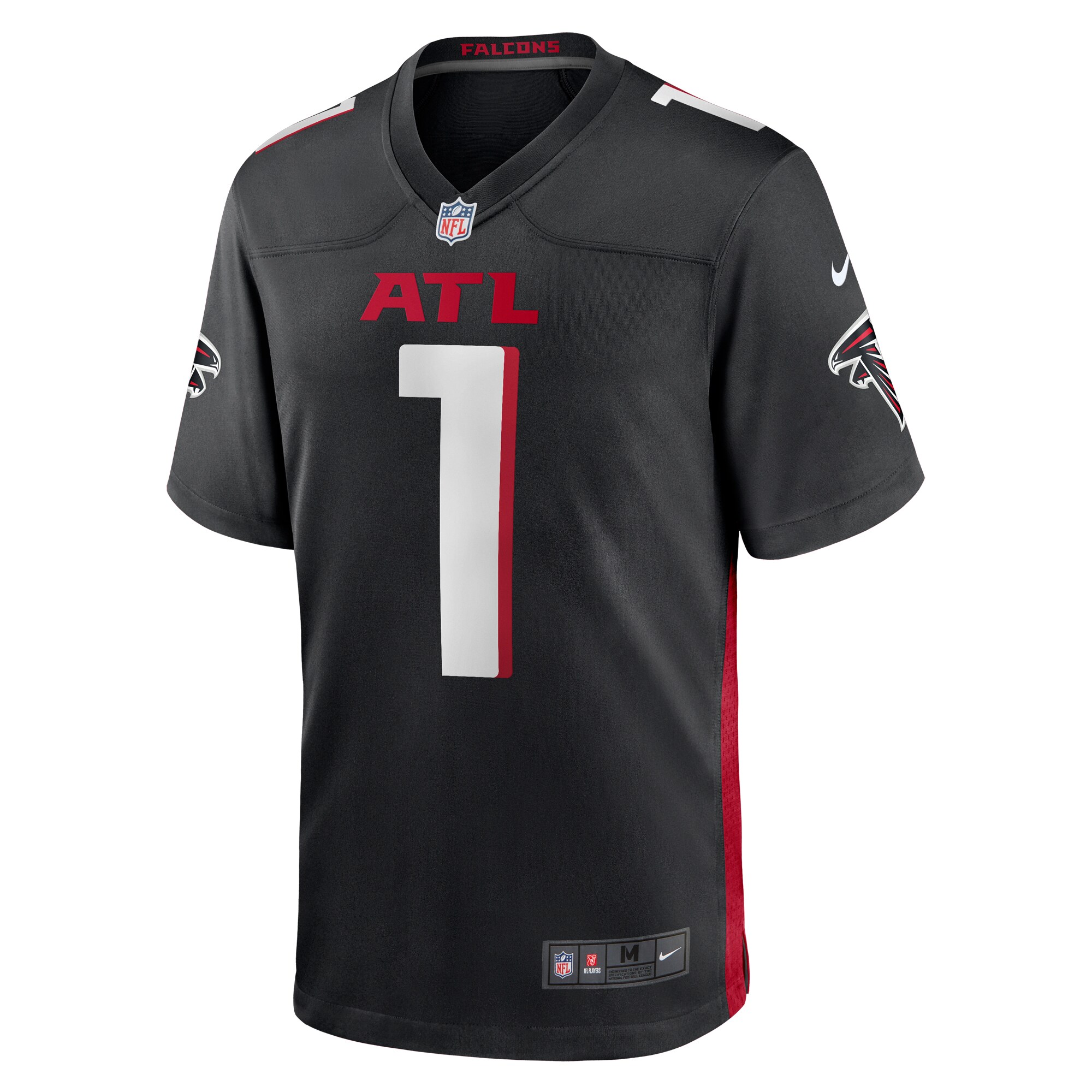 Number 1 Dad Atlanta FalconsGame Jersey - Black