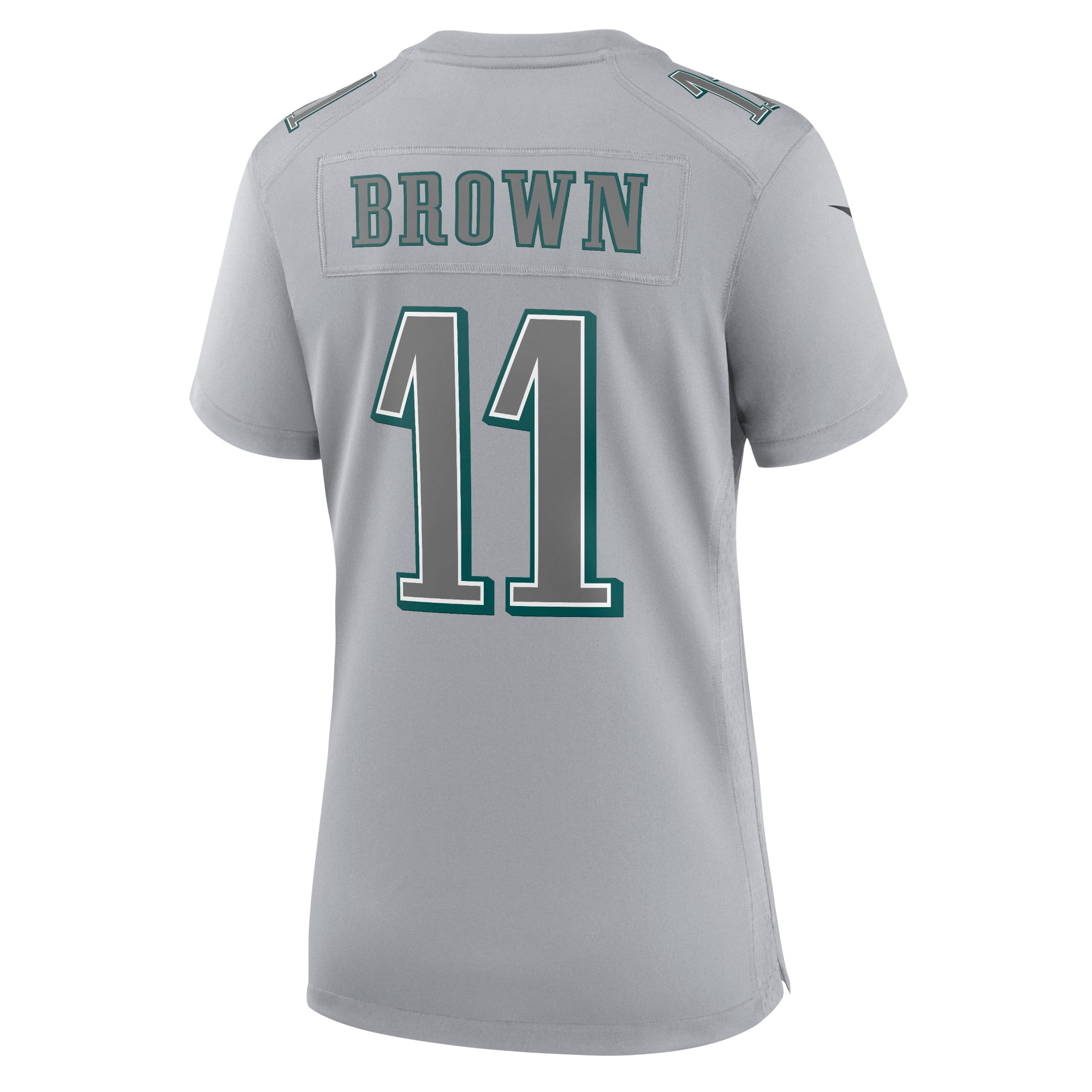 A.J. Brown Philadelphia Eagles Women's Super Bowl LVII Patch Atmosphere Fashion Game Jersey - Gray