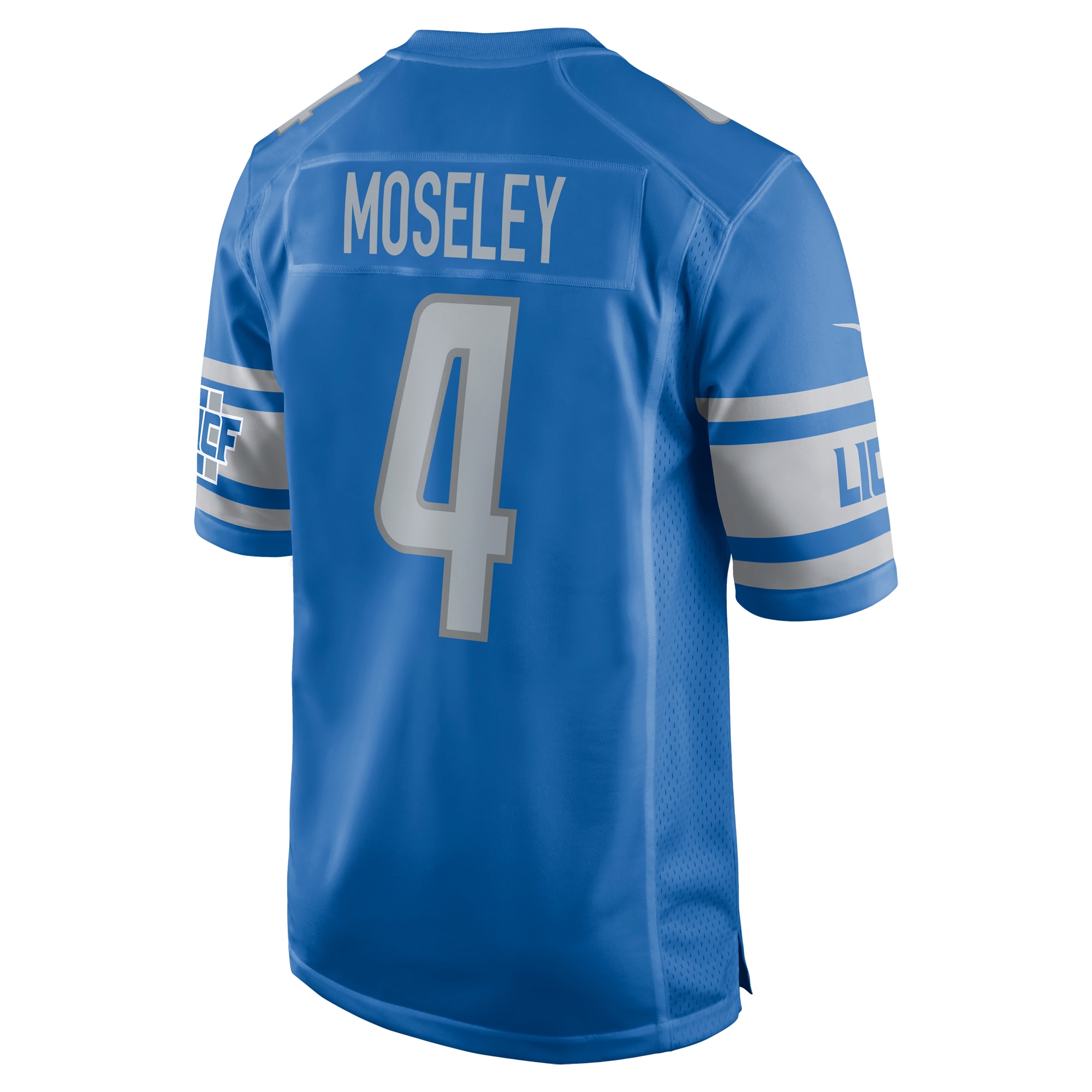 Emmanuel Moseley Detroit LionsGame Jersey - Blue