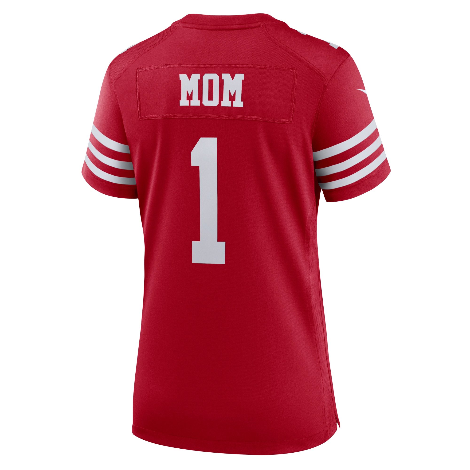 Number 1 Mom San Francisco 49ers Women's Game Jersey - Scarlet