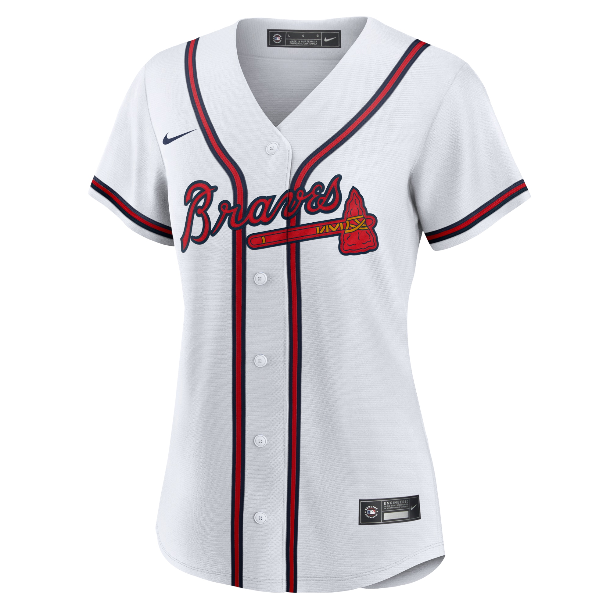 Atlanta Braves Women's Home Replica Team Jersey - White
