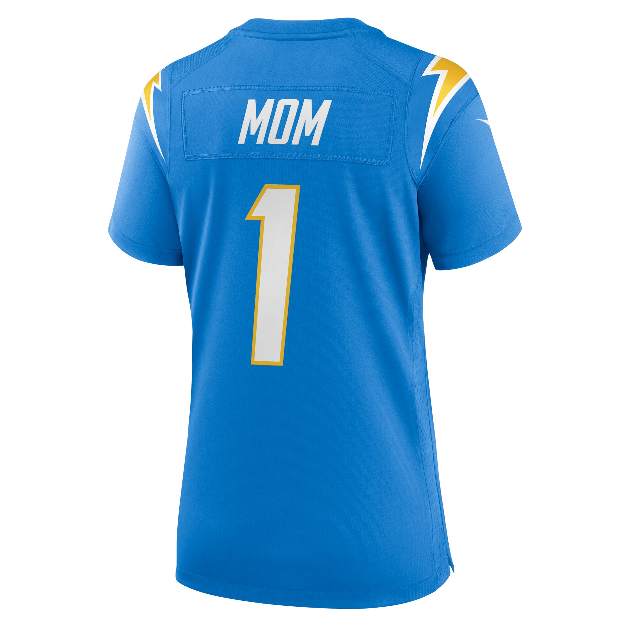 Number 1 Mom Los Angeles Chargers Women's Game Jersey - Powder Blue