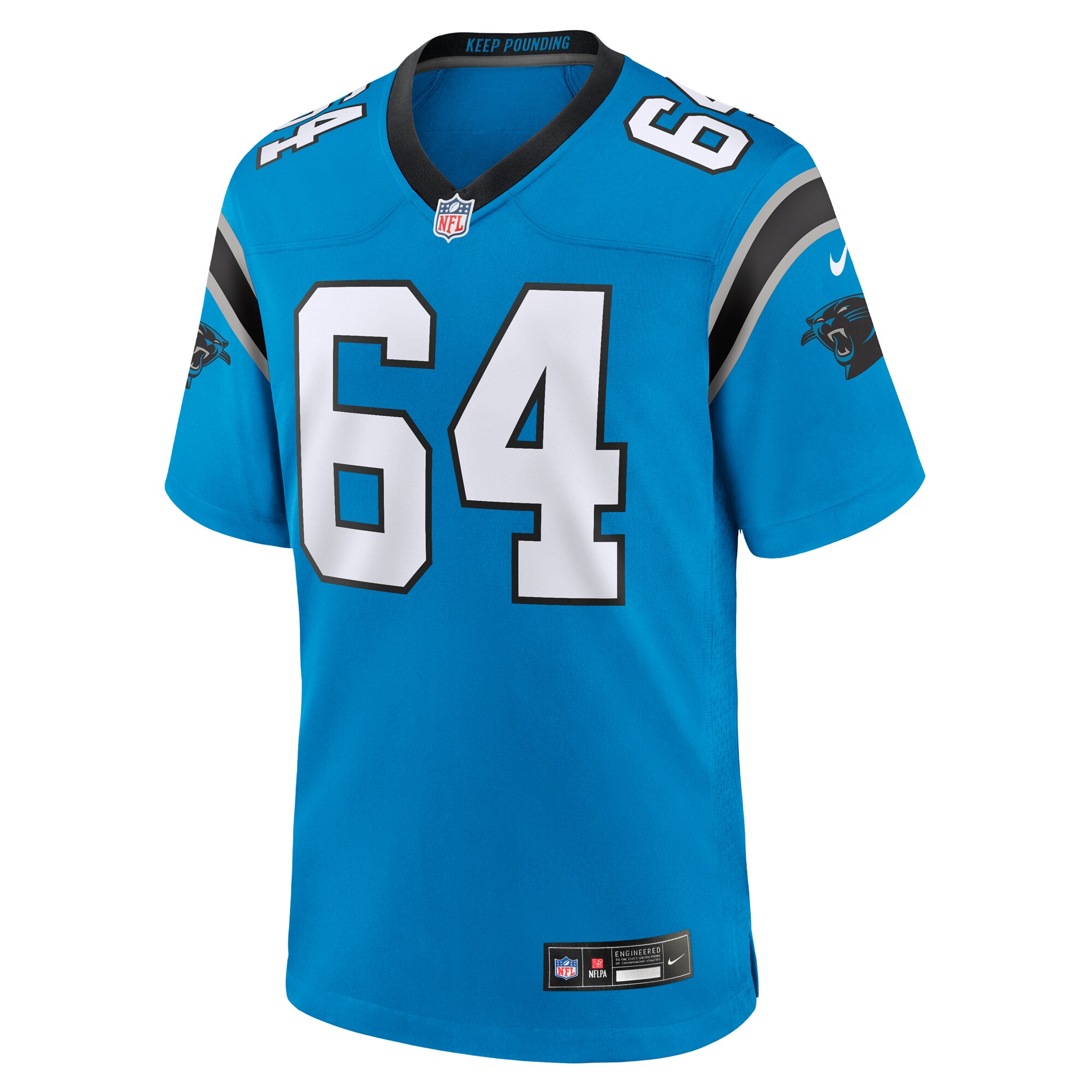 Justin McCray Carolina PanthersAlternate Game Jersey - Blue