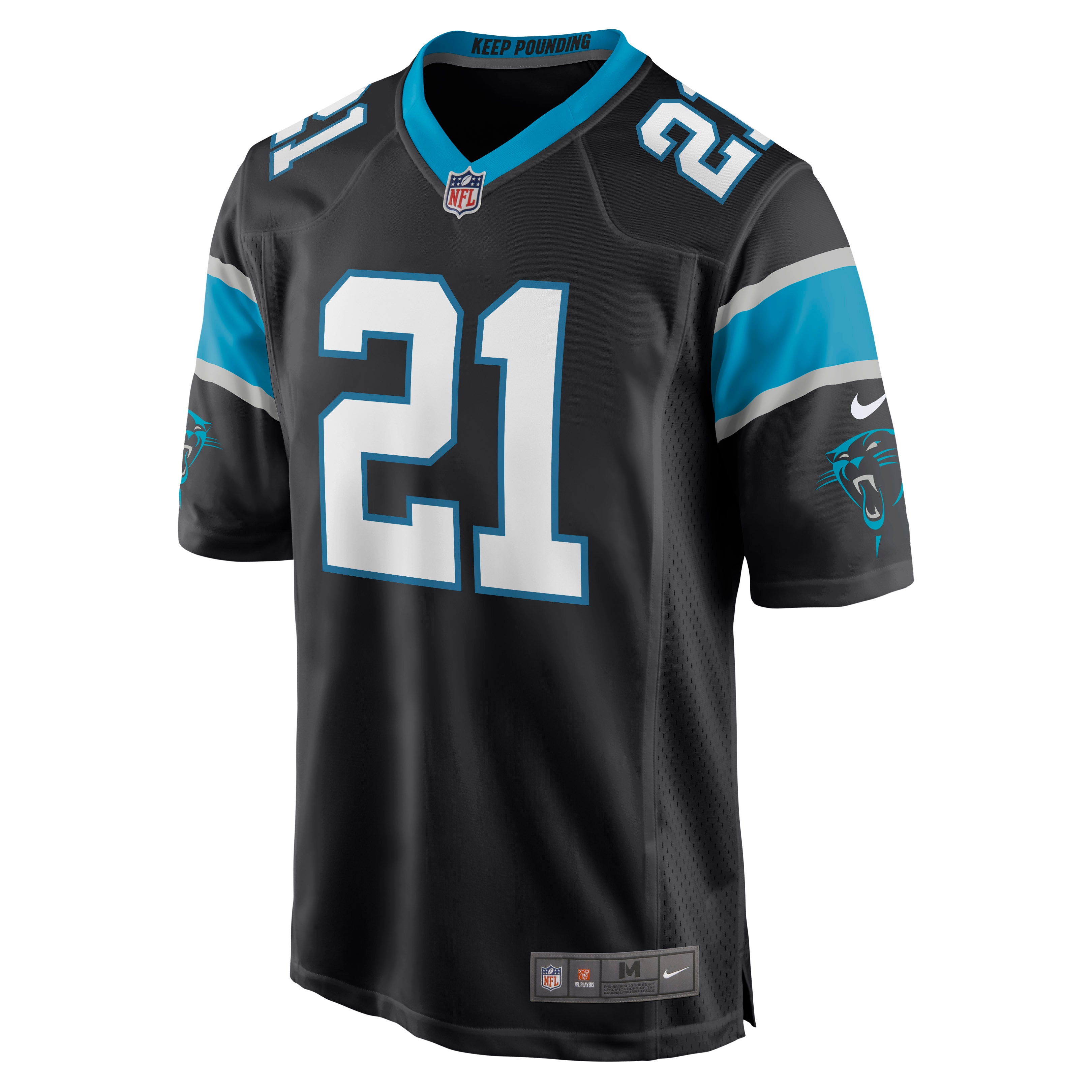Jeremy Chinn Carolina PanthersGame Jersey - Black