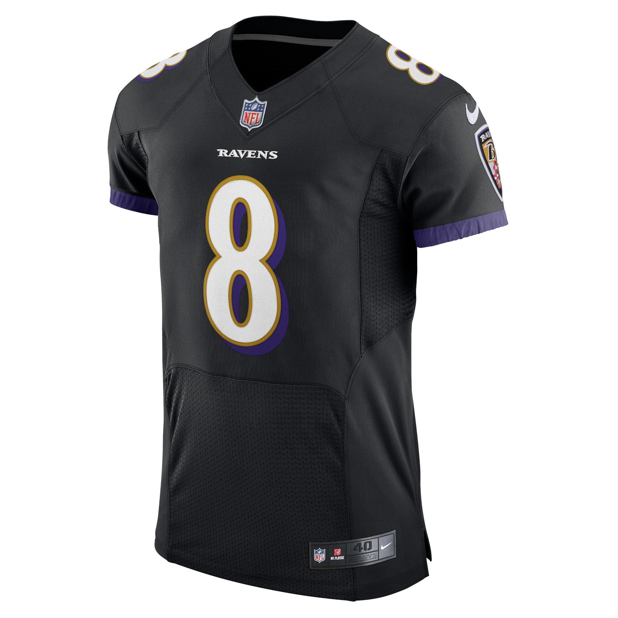 Lamar Jackson Baltimore RavensAlternate Vapor Elite Player Jersey - Black
