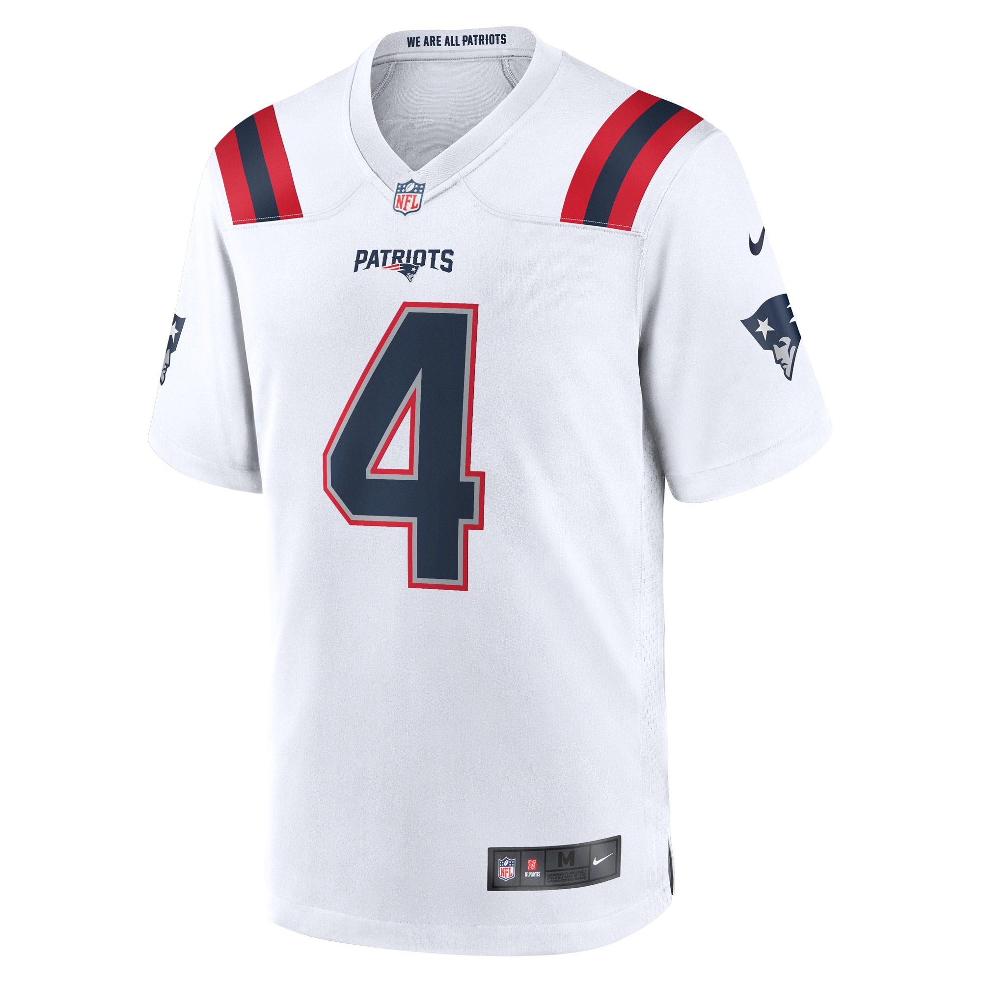 Bailey Zappe New England PatriotsGame Player Jersey - White