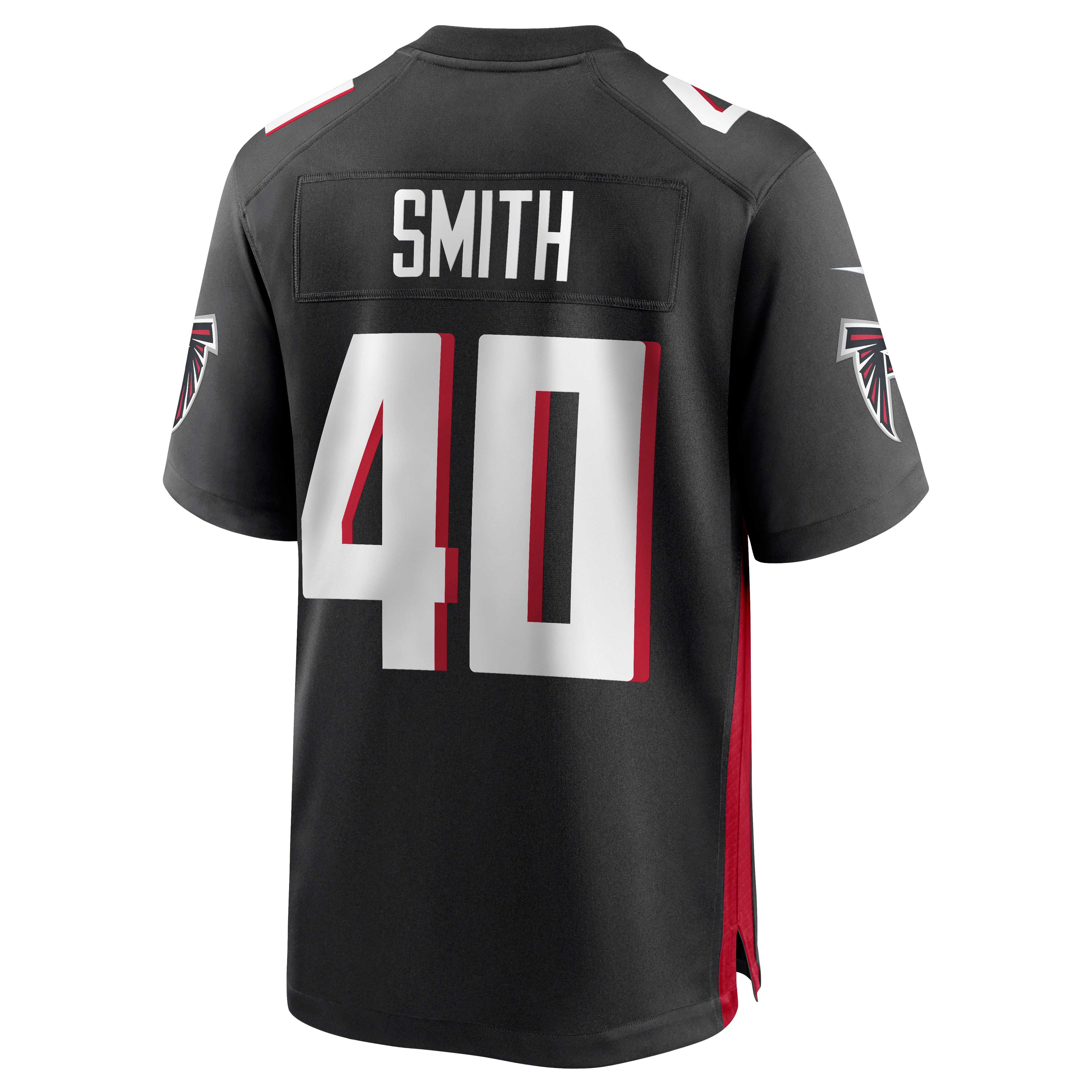 Keith Smith Atlanta FalconsGame Jersey - Black