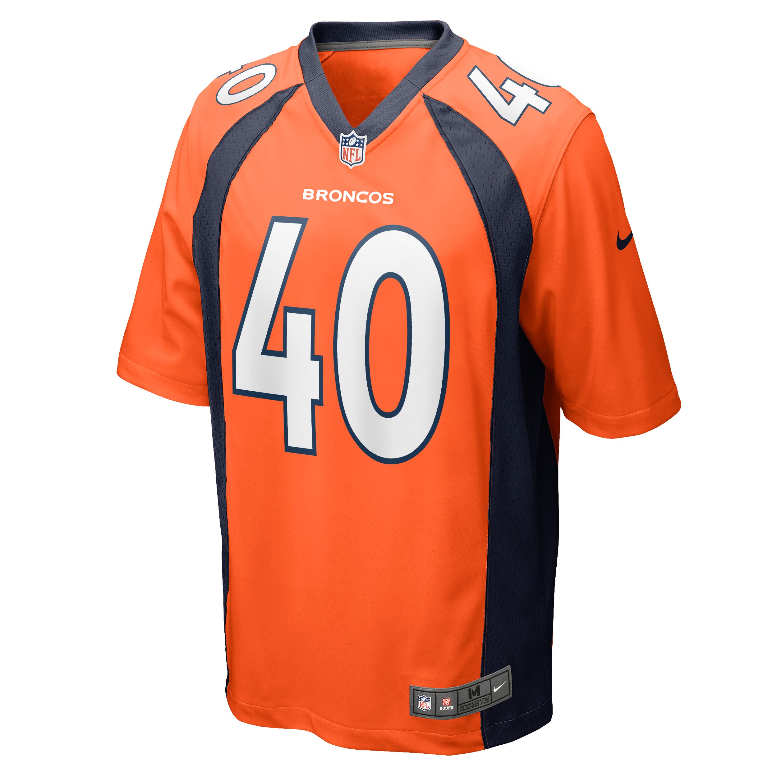 Justin Strnad Denver BroncosGame Jersey - Orange
