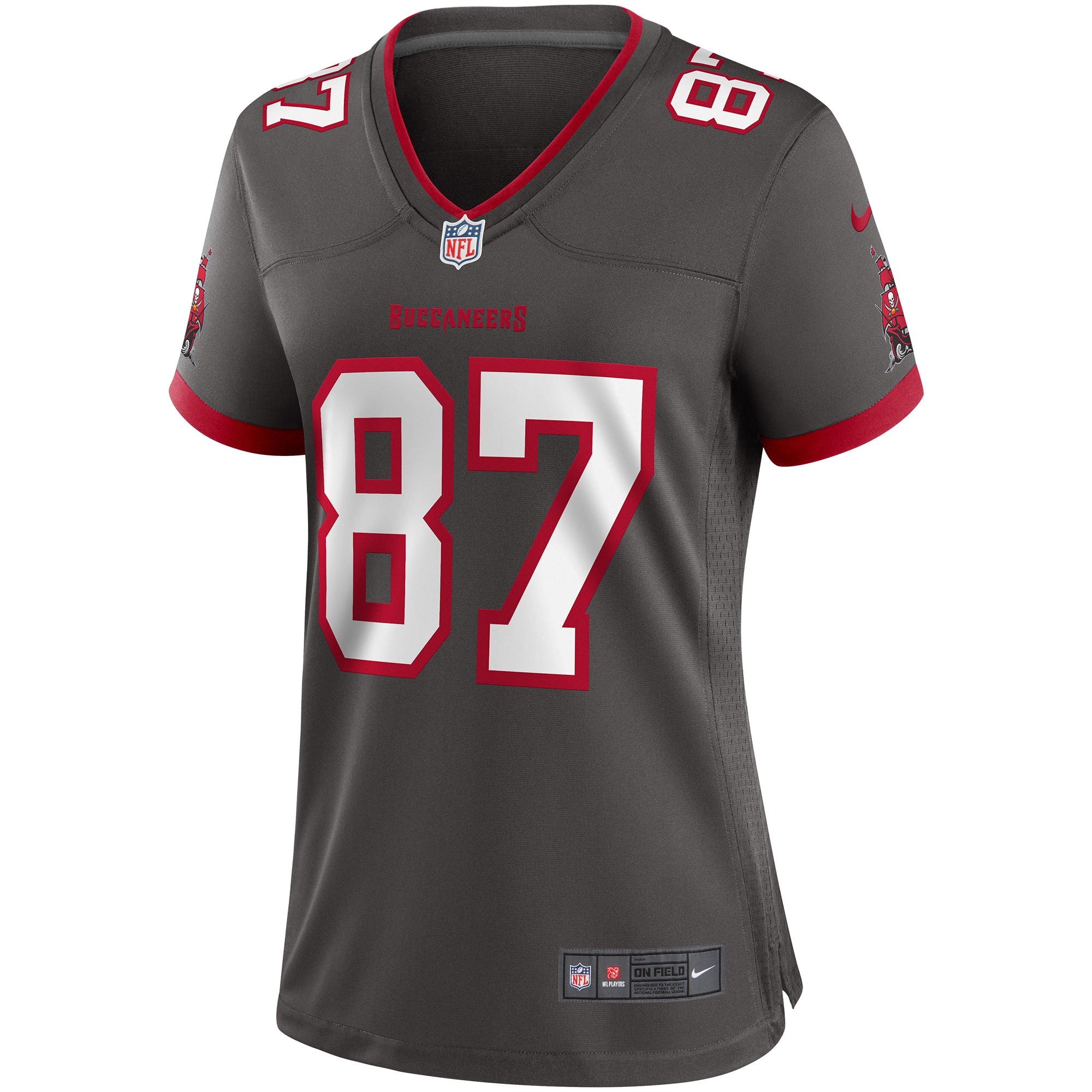 Rob Gronkowski Tampa Bay Buccaneers Women's Alternate Game Jersey - Pewter