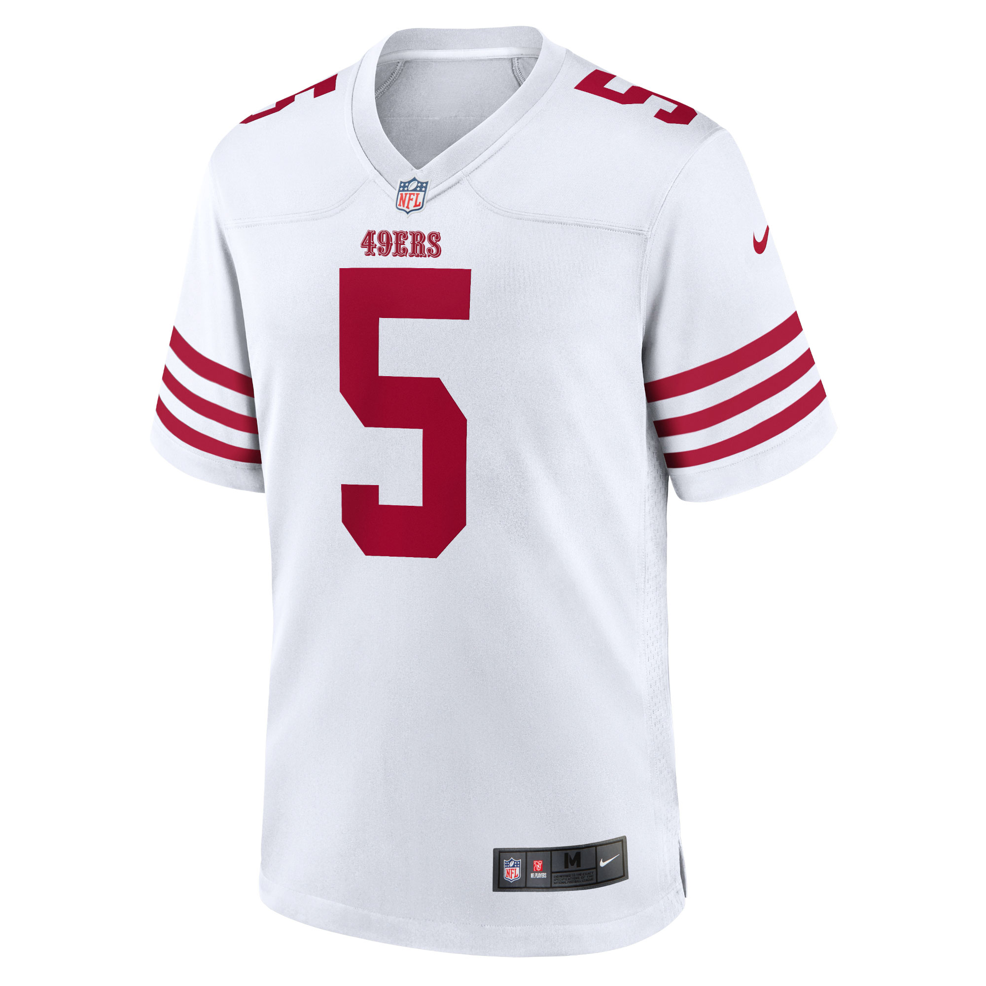 Trey Lance San Francisco 49ersTeam Game Jersey - White
