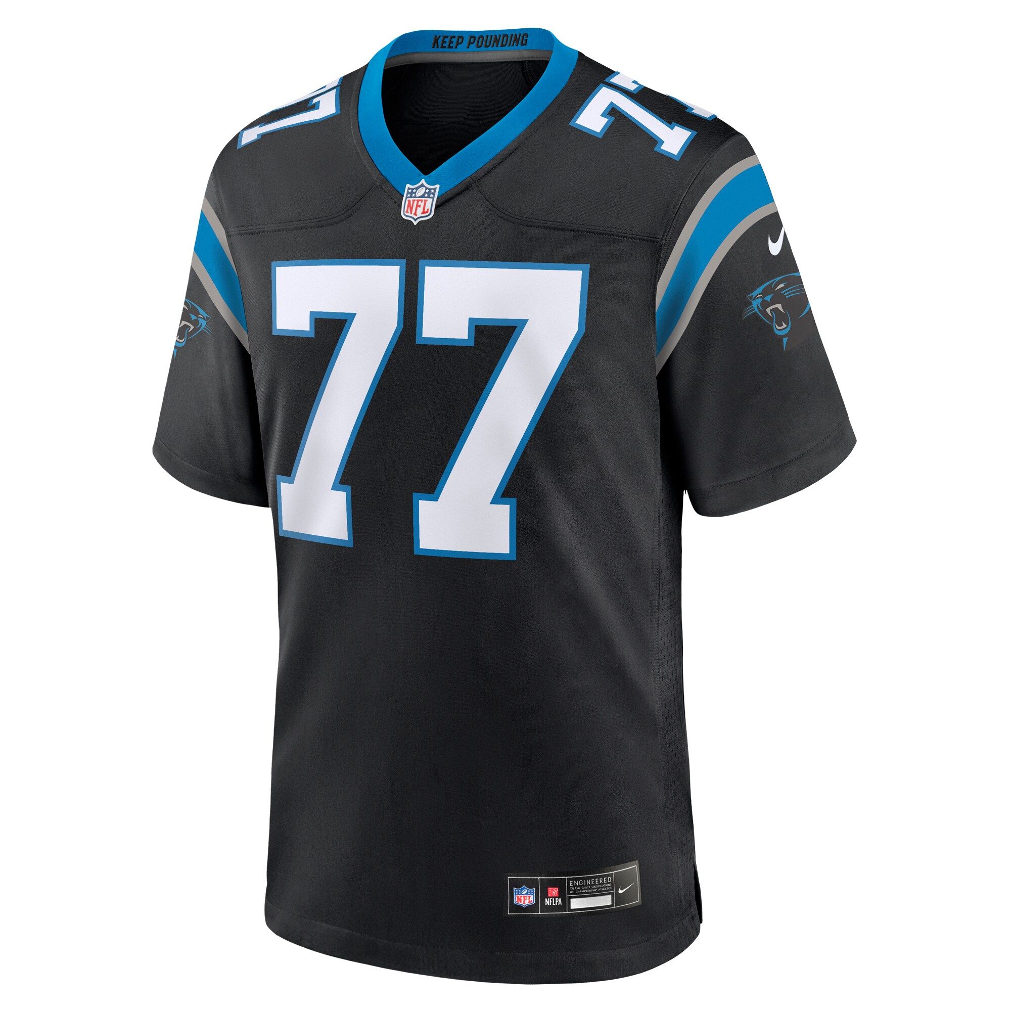 Deonte Brown Carolina PanthersTeam Game Jersey - Black