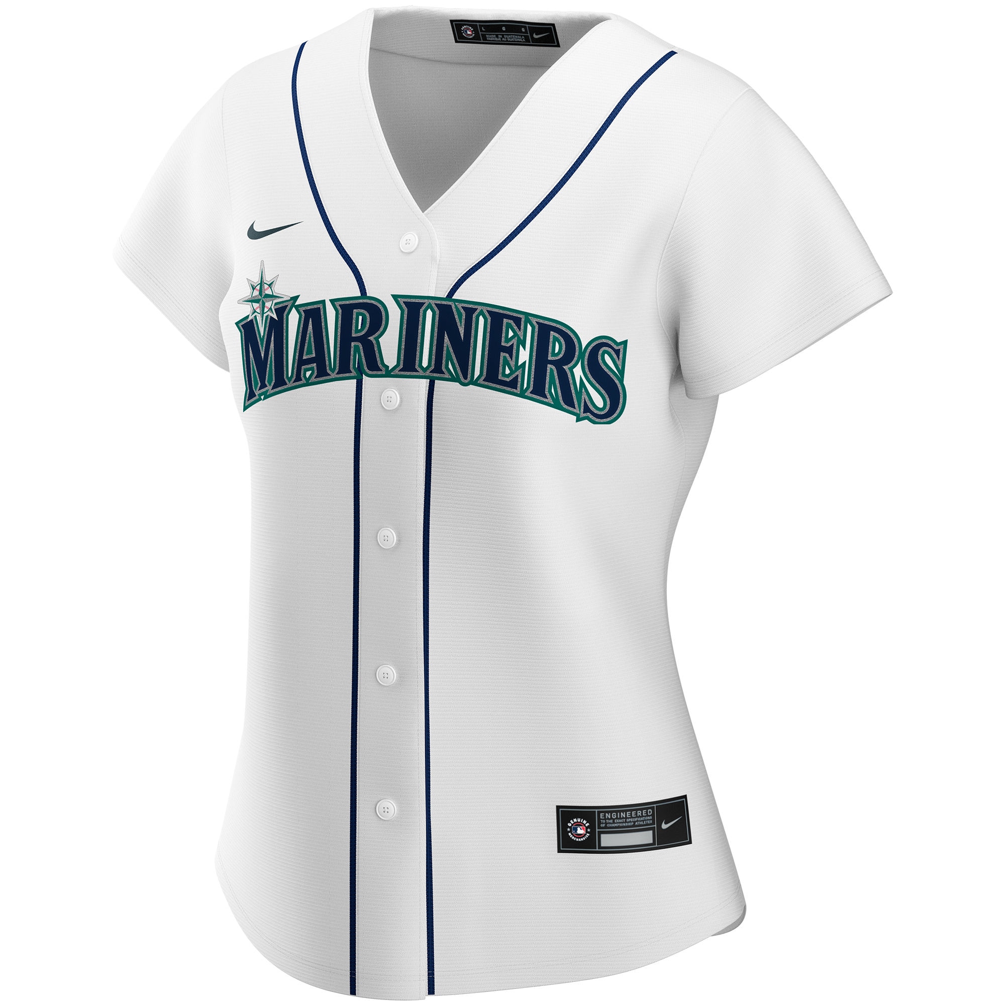 Seattle Mariners Women's Home Replica Custom Jersey - White