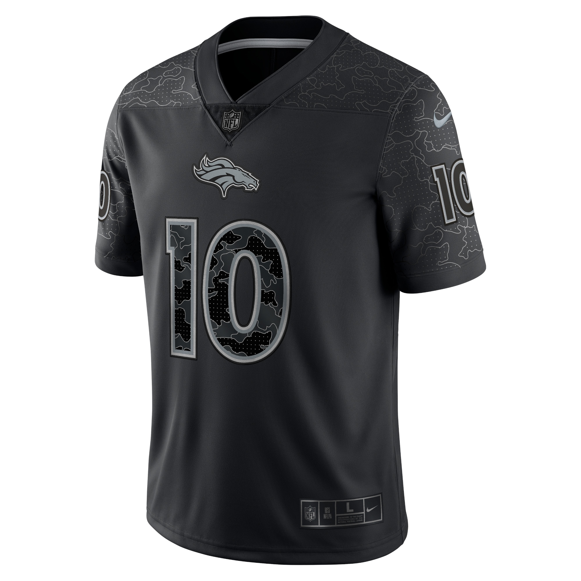 Jerry Jeudy Denver BroncosRFLCTV Limited Jersey - Black