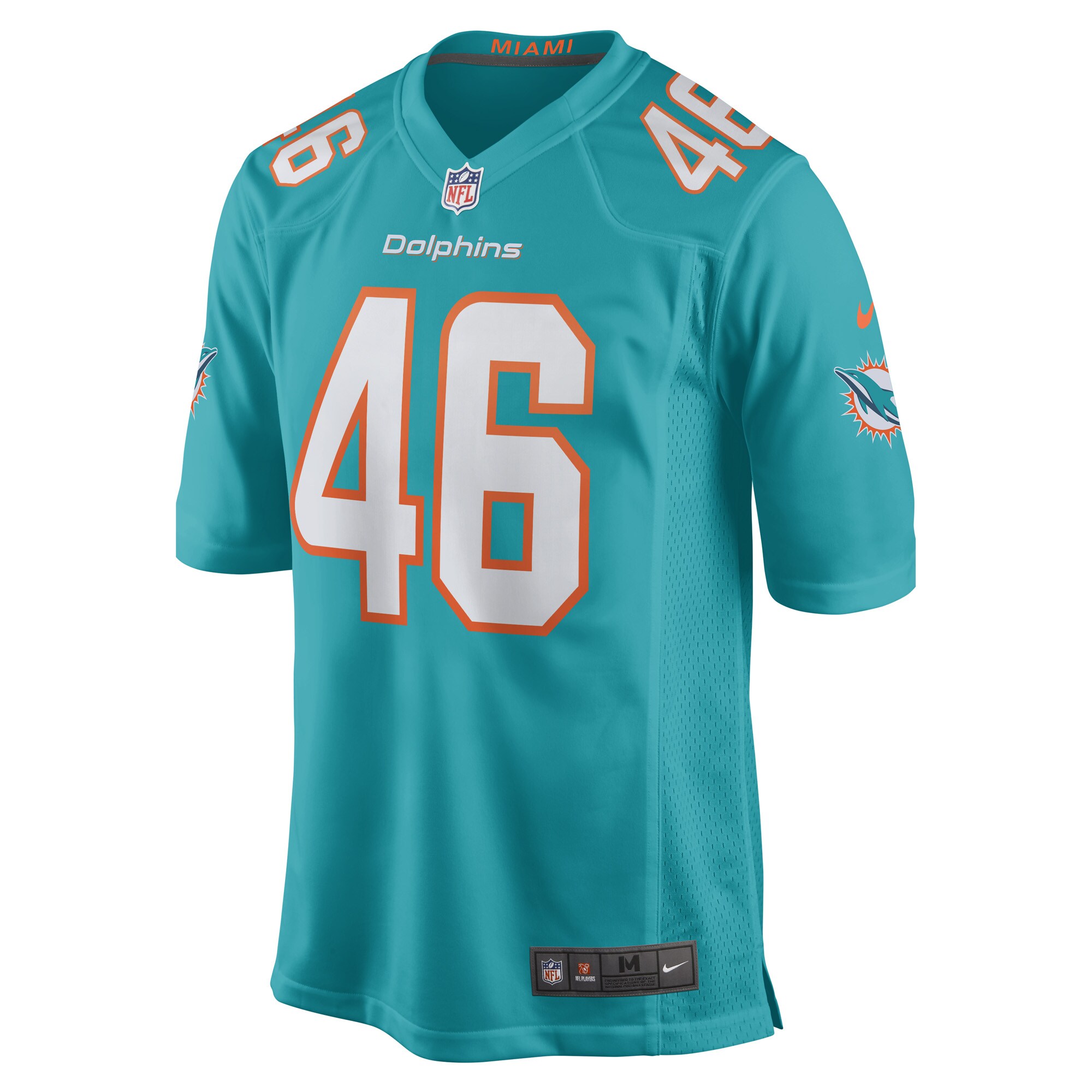 John Lovett Miami DolphinsGame Player Jersey - Aqua