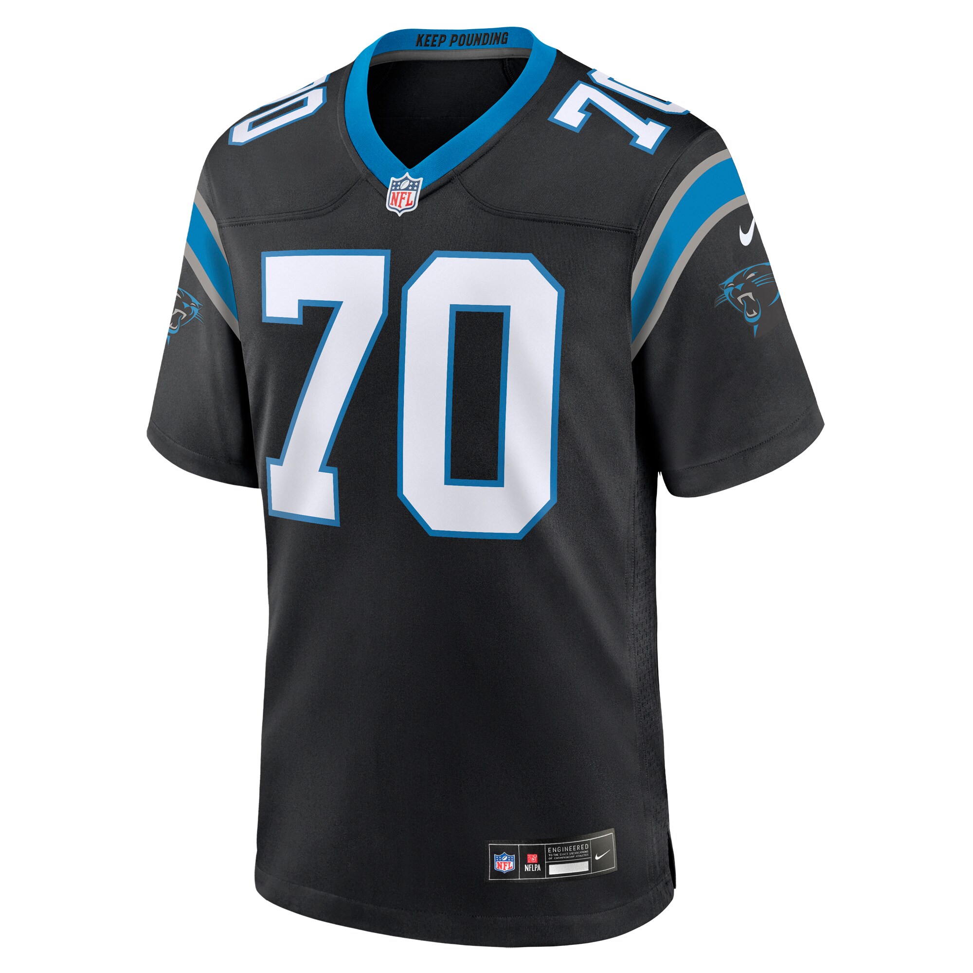Brady Christensen Carolina PanthersTeam Game Jersey - Black